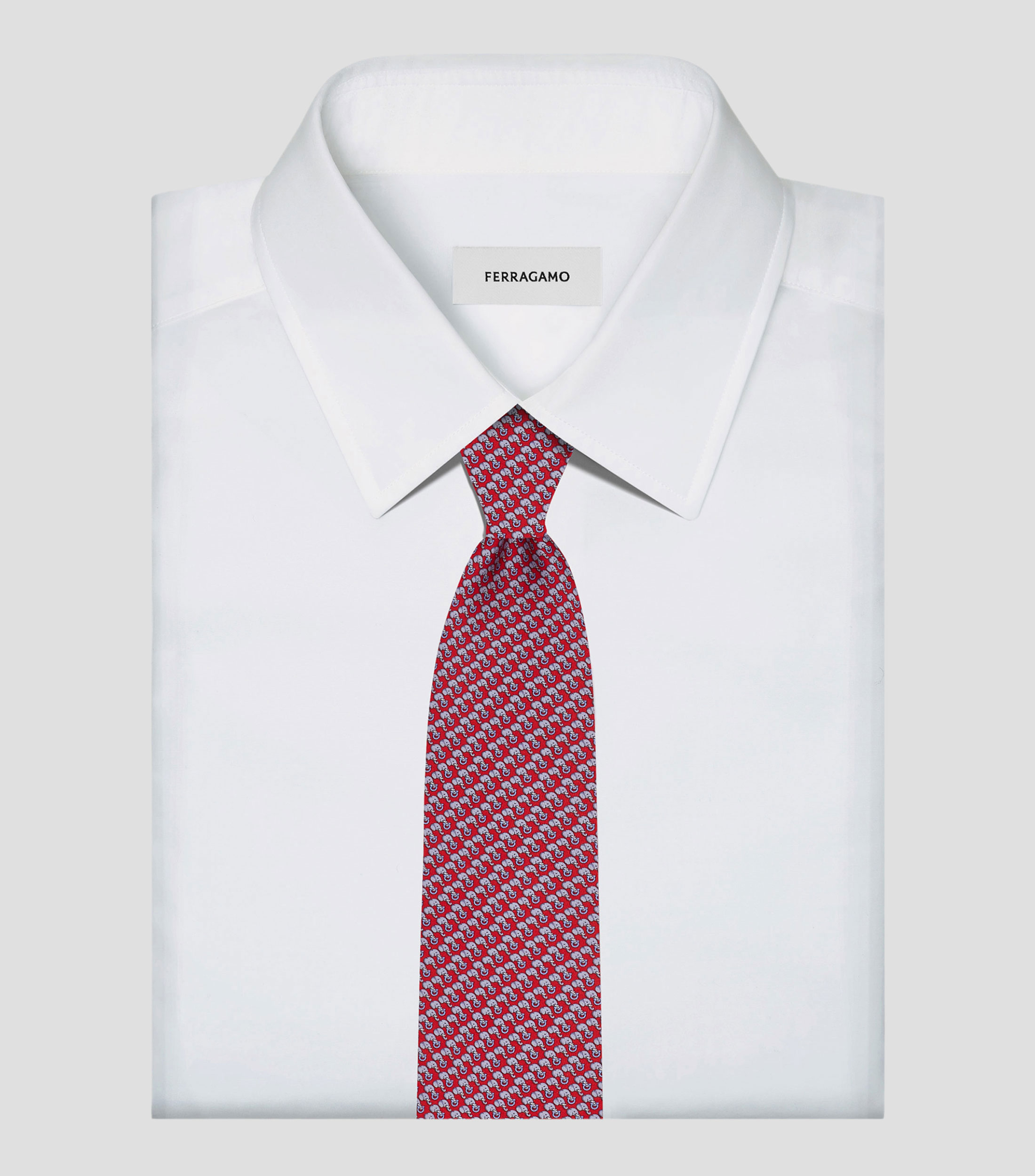 Corbata de seda estampado Elefante