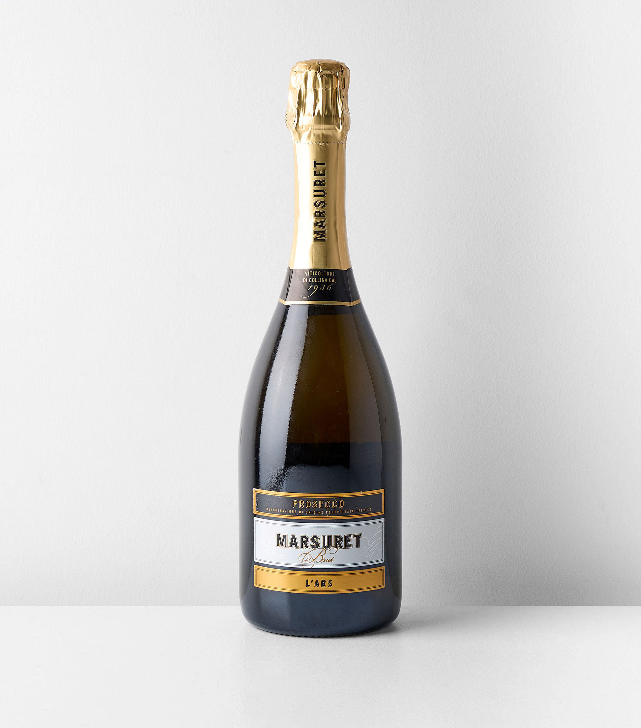 Vino espumoso glera Marsuret Prosseco Brut L’Ars, Italia, 750 ml
