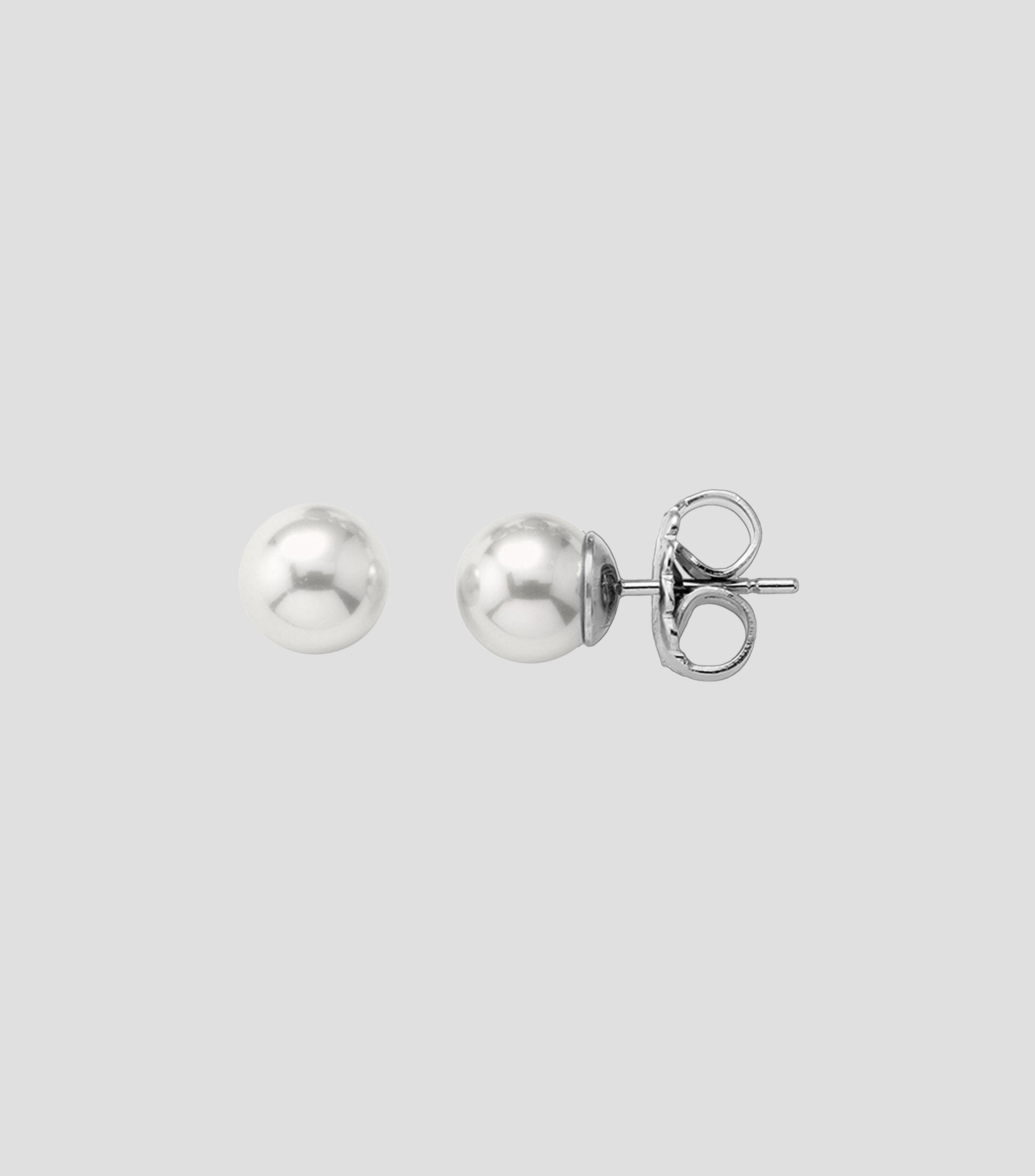 Aretes con perla Mujer