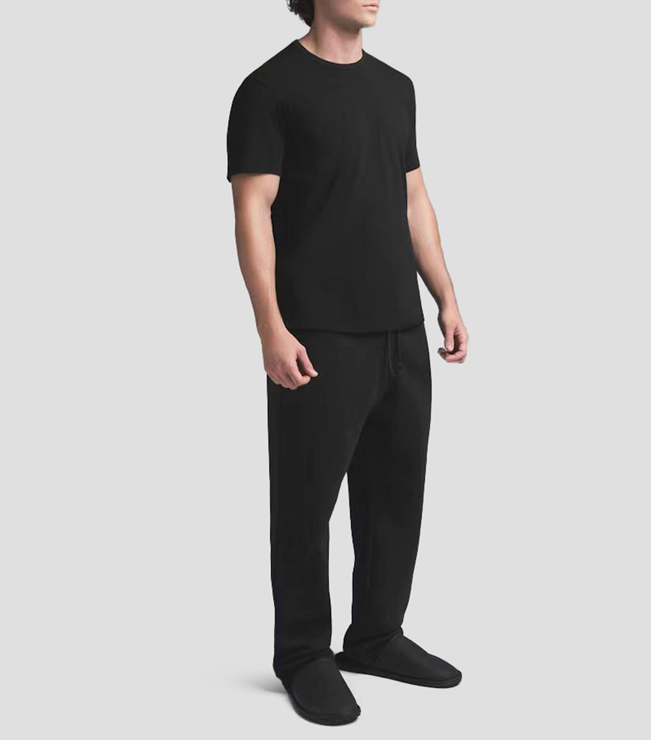 Playera cuello redondo manga corta lisa Hombre