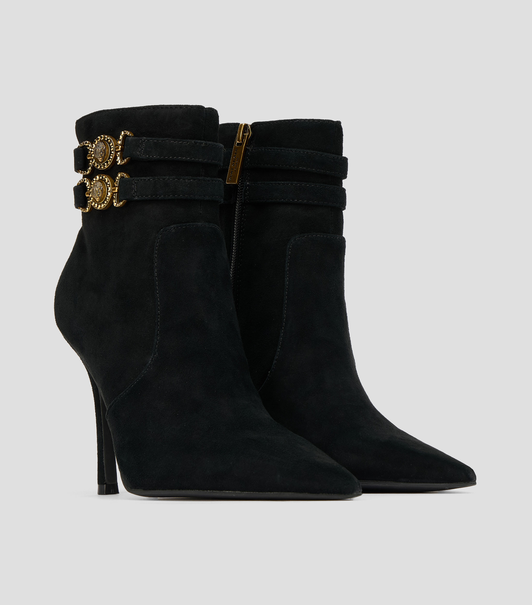 Botas con tacón de 10.5 cm de aguja en piel Maison Ankle Mujer
