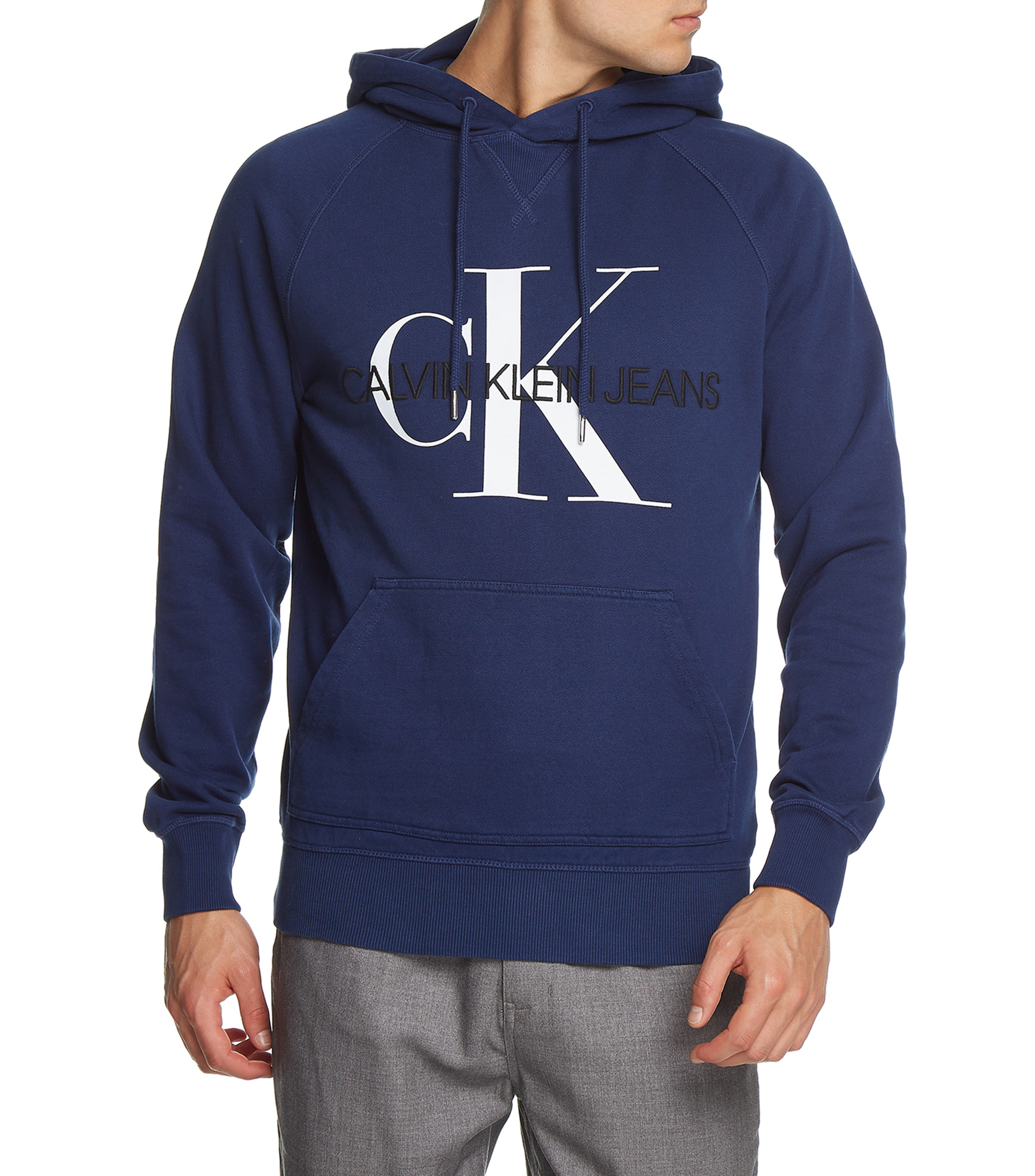 Sudaderas Calvin Klein Hombre Baratas Calvin Klein Sudadera canguro con capucha Hombre - El Palacio de Hierro