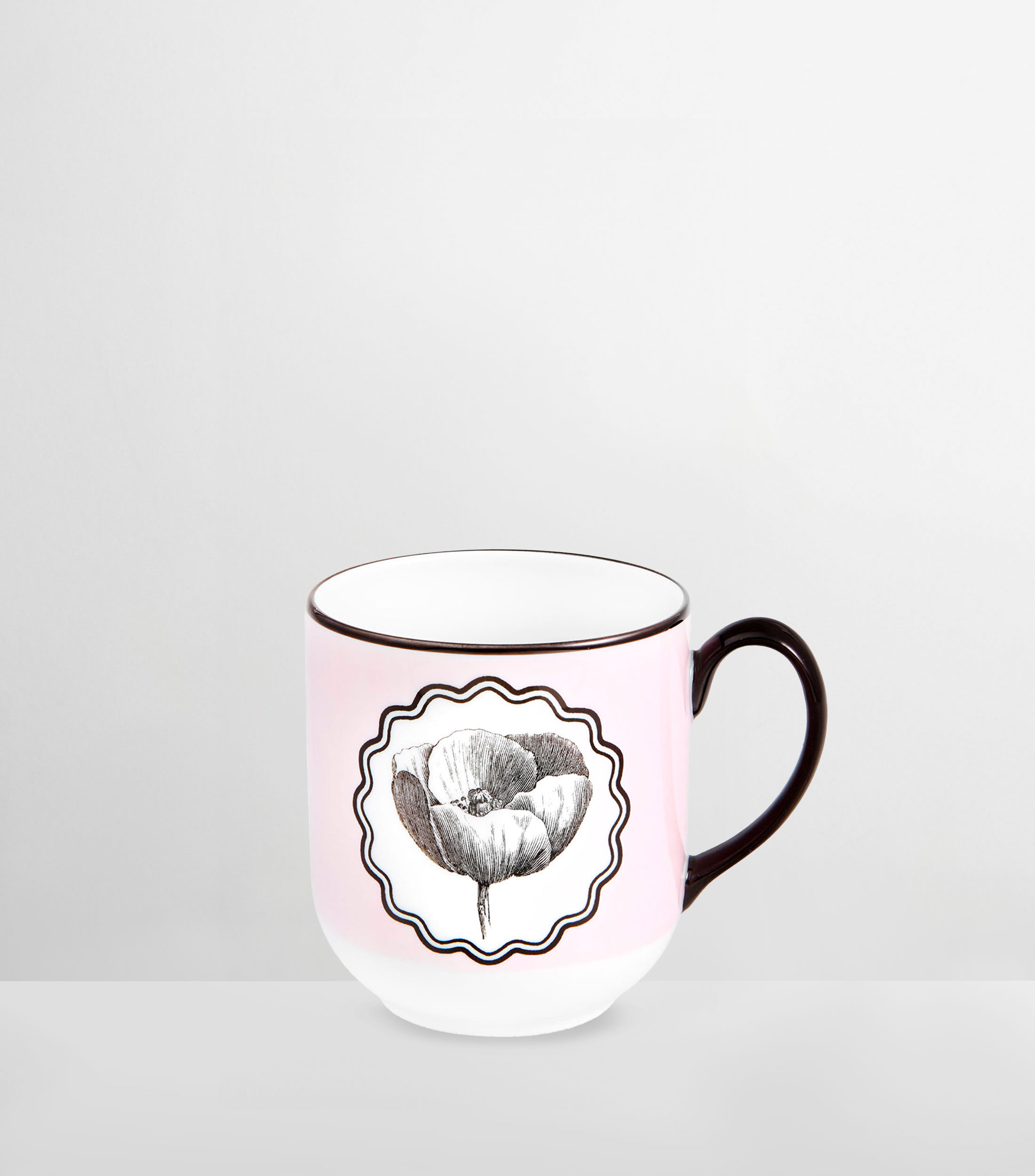 Taza Herbariae rosa en porcelana