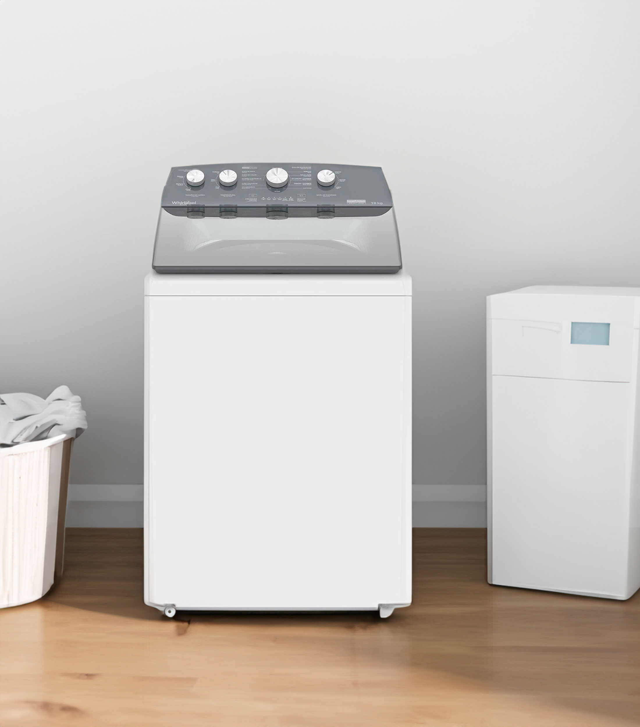 Lavadora automática 18 Kg Xpert System carga superior 8MWTW1824WJM blanco