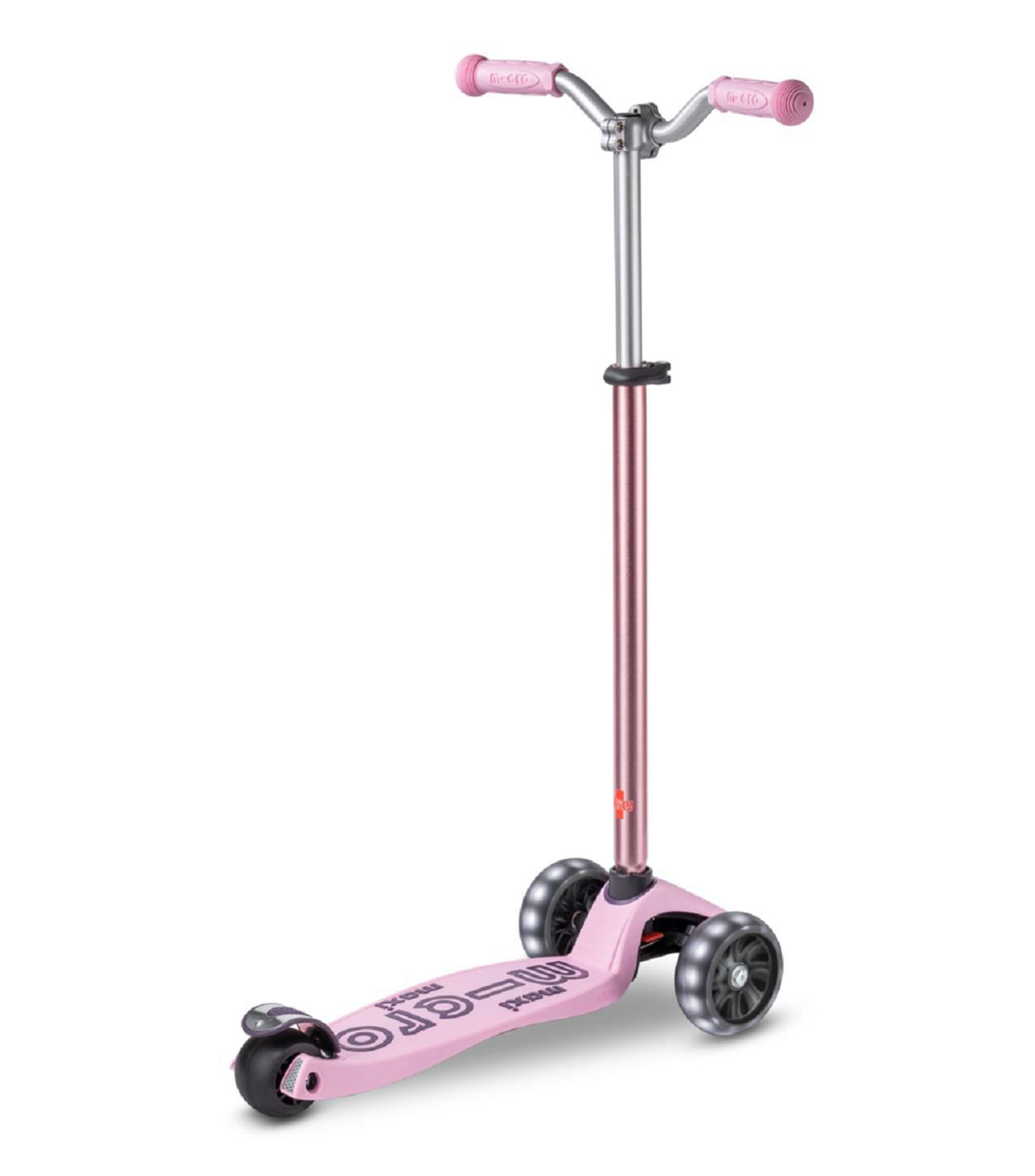 Scooter Maxi Micro Deluxe Pro LED Rose