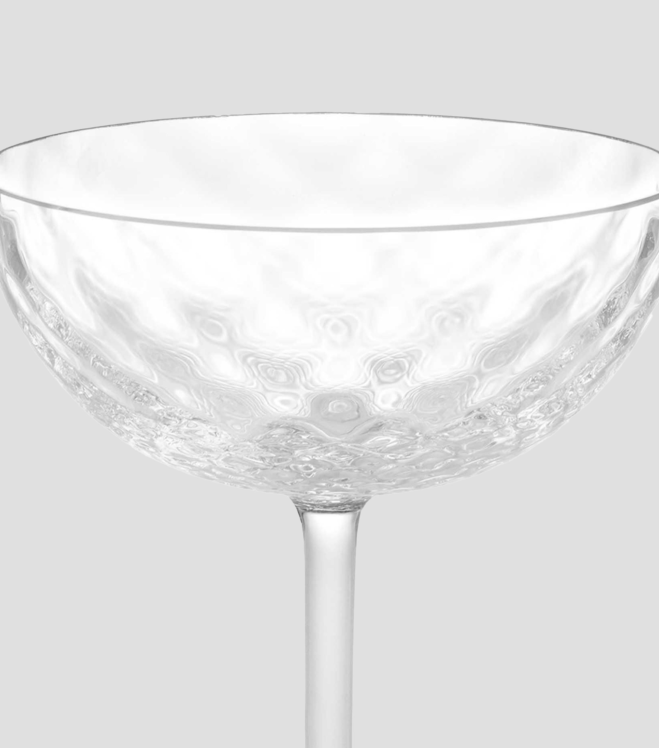 Copa para champán de vidrio de Murano