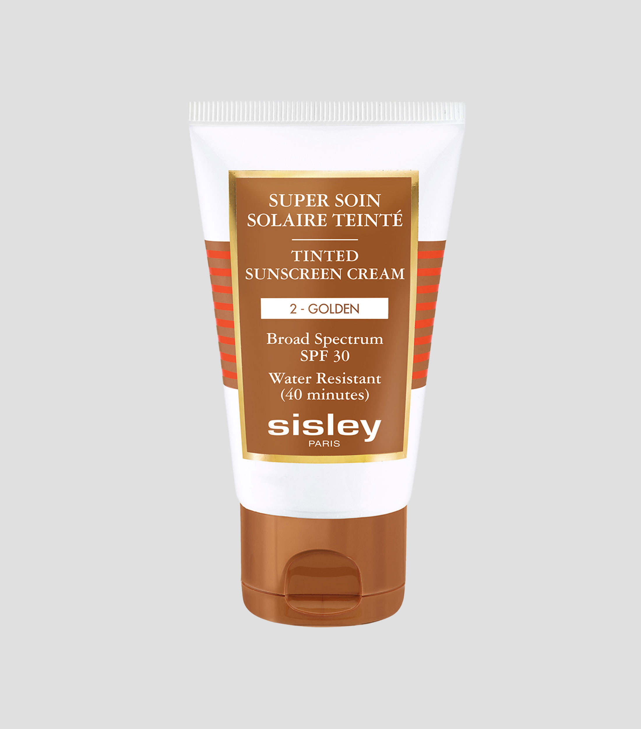 Protector solar con color para el rostro, Super Soin Solaire Teinte 2 Golden, 40 ml