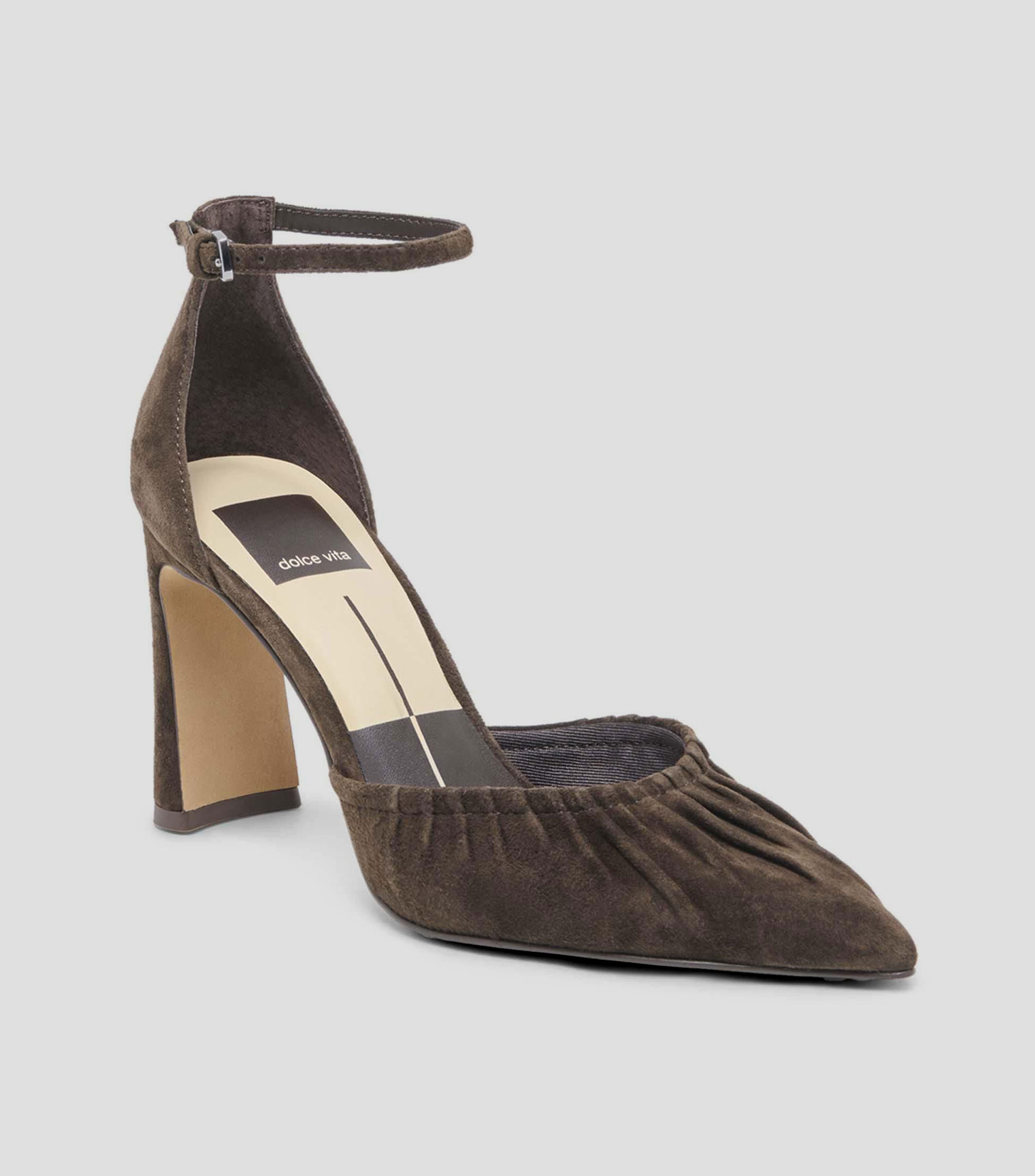 Zapatillas con pulsera y tacón alto de media luna Mujer