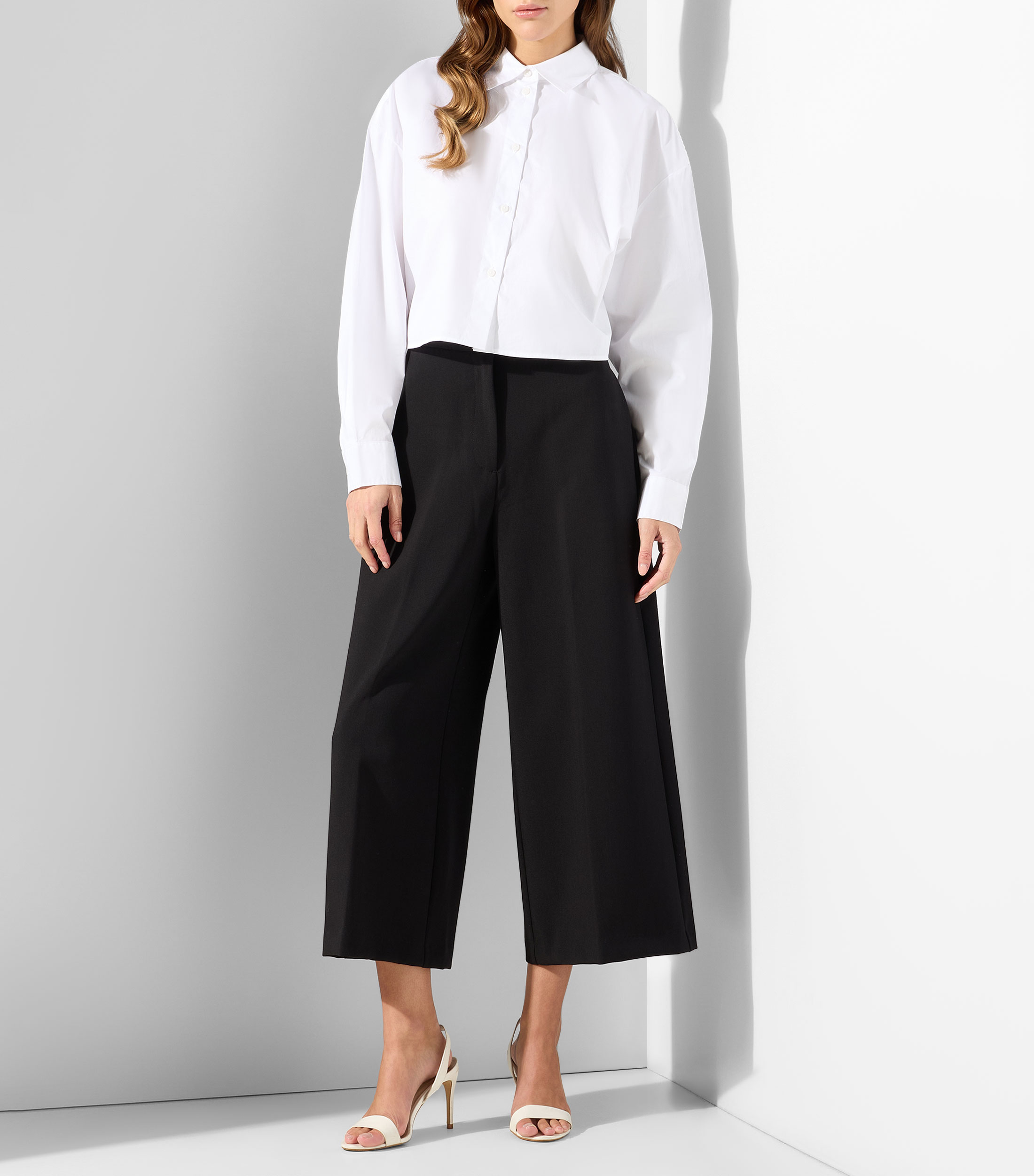 Camisa lisa manga larga Mujer