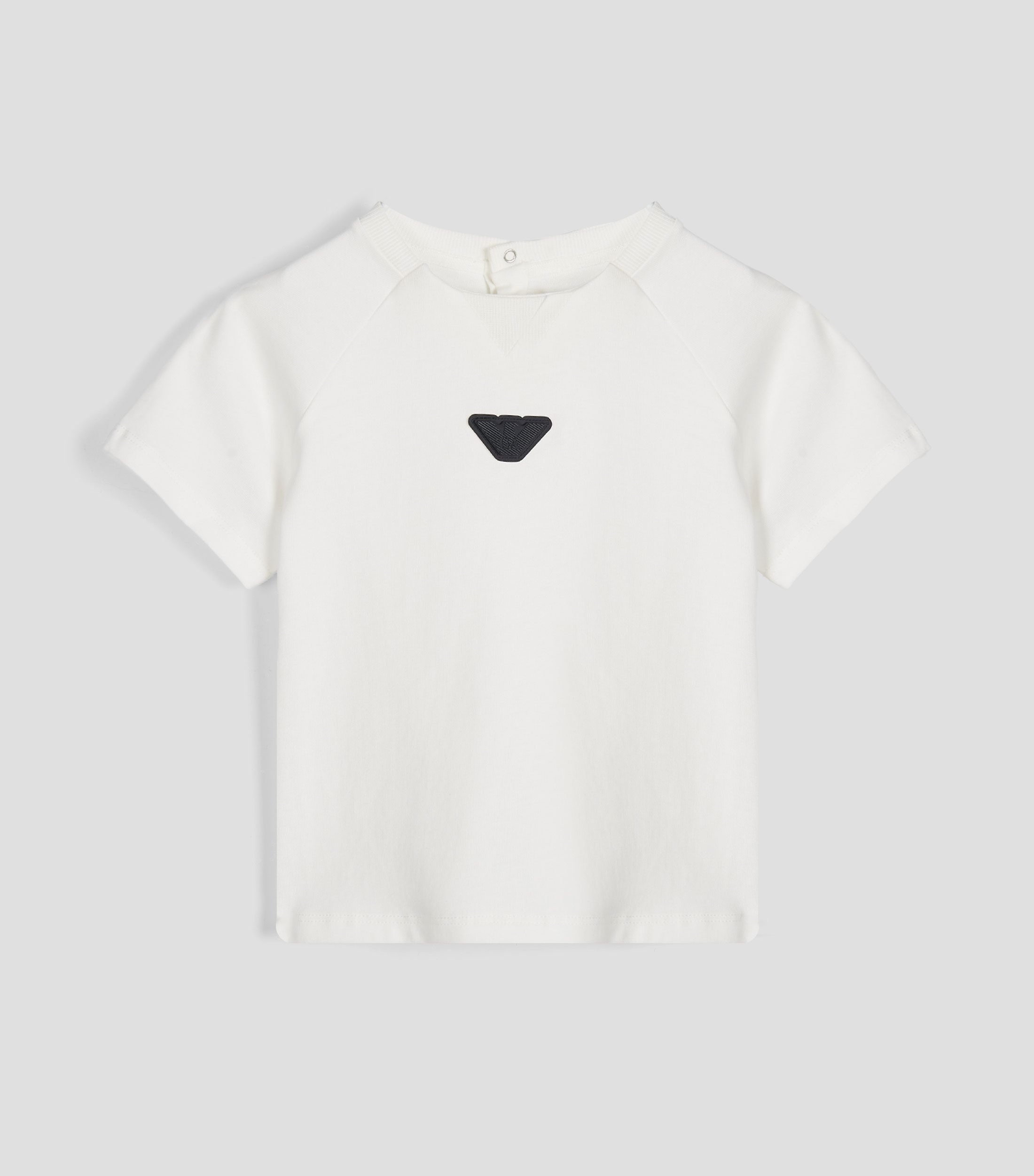 Playera cuello redondo manga corta lisa Bebé