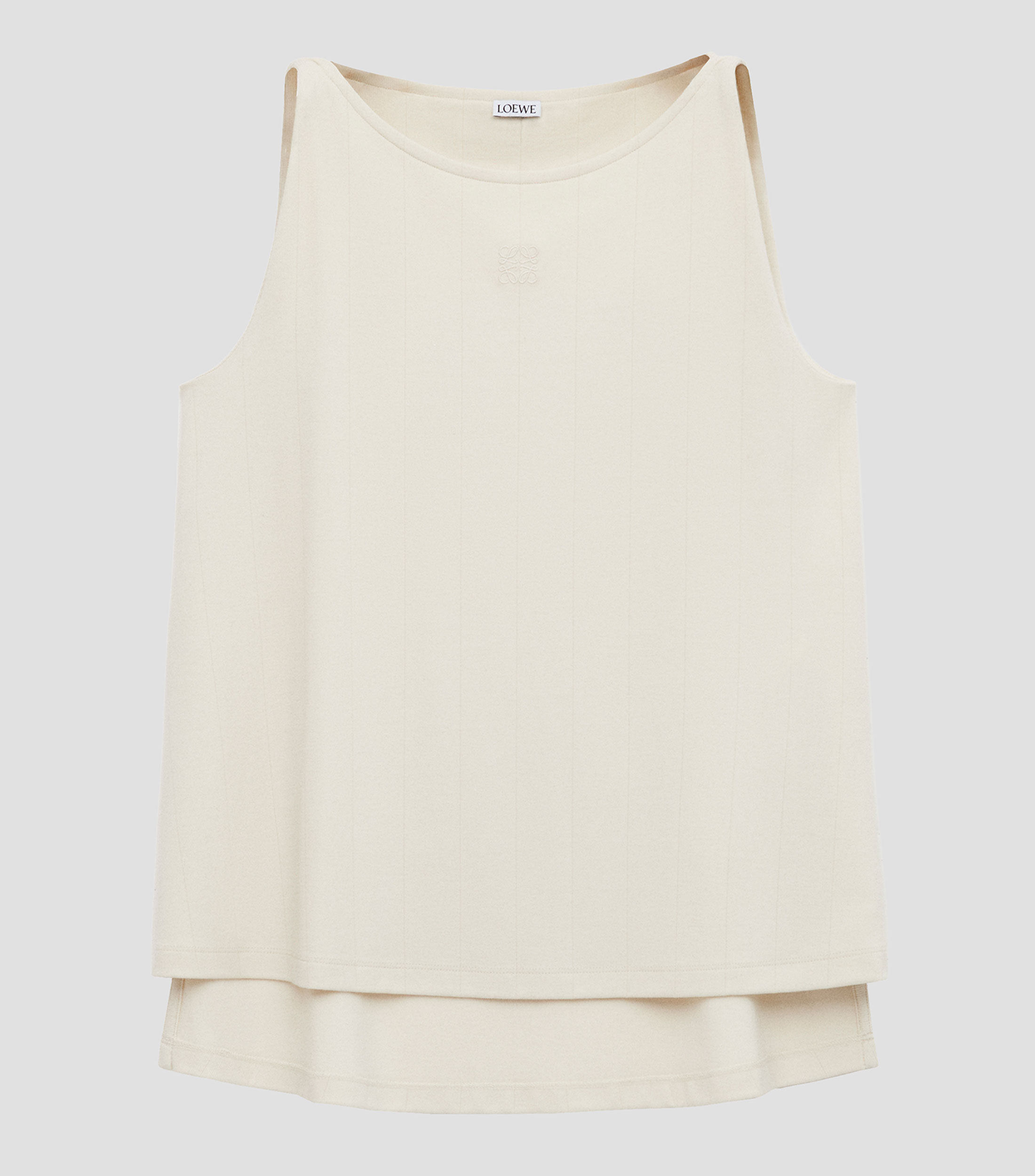 Blusa lisa sin mangas Mujer