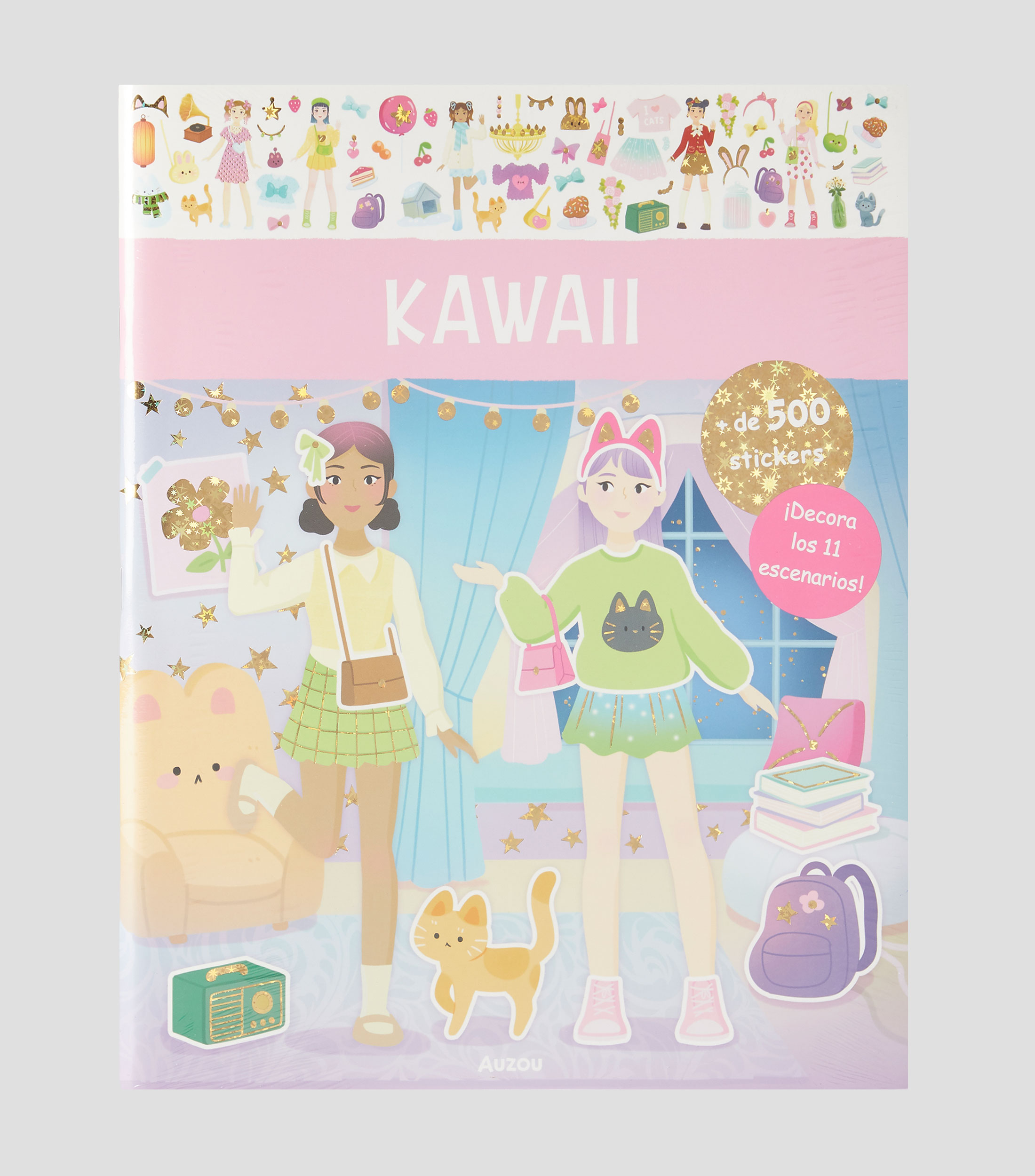 InfantilesLibro de stickers Kawaii, Ophélie Ortal