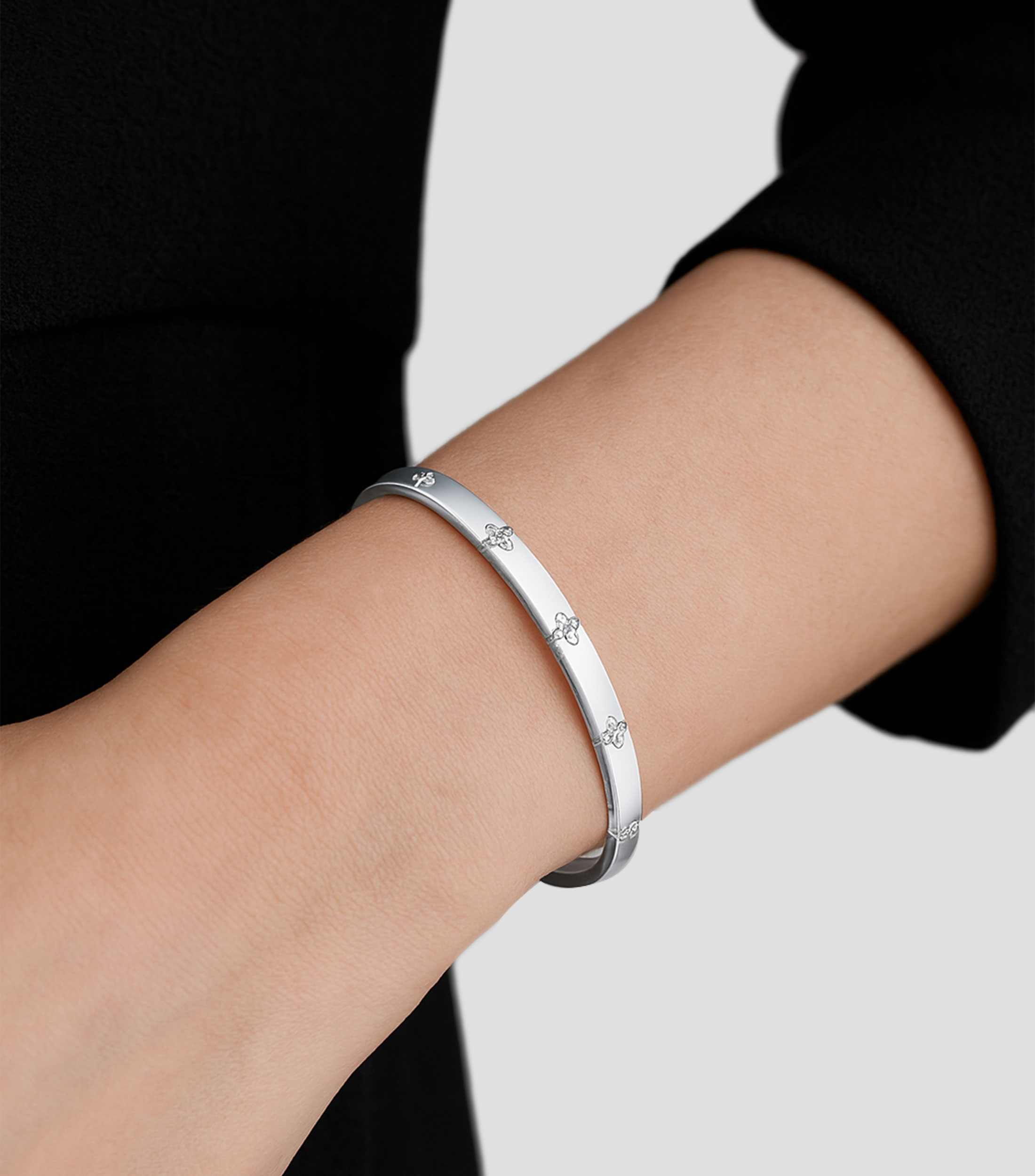 Brazalete en oro blanco de 18 kilates Love In Verona Mujer