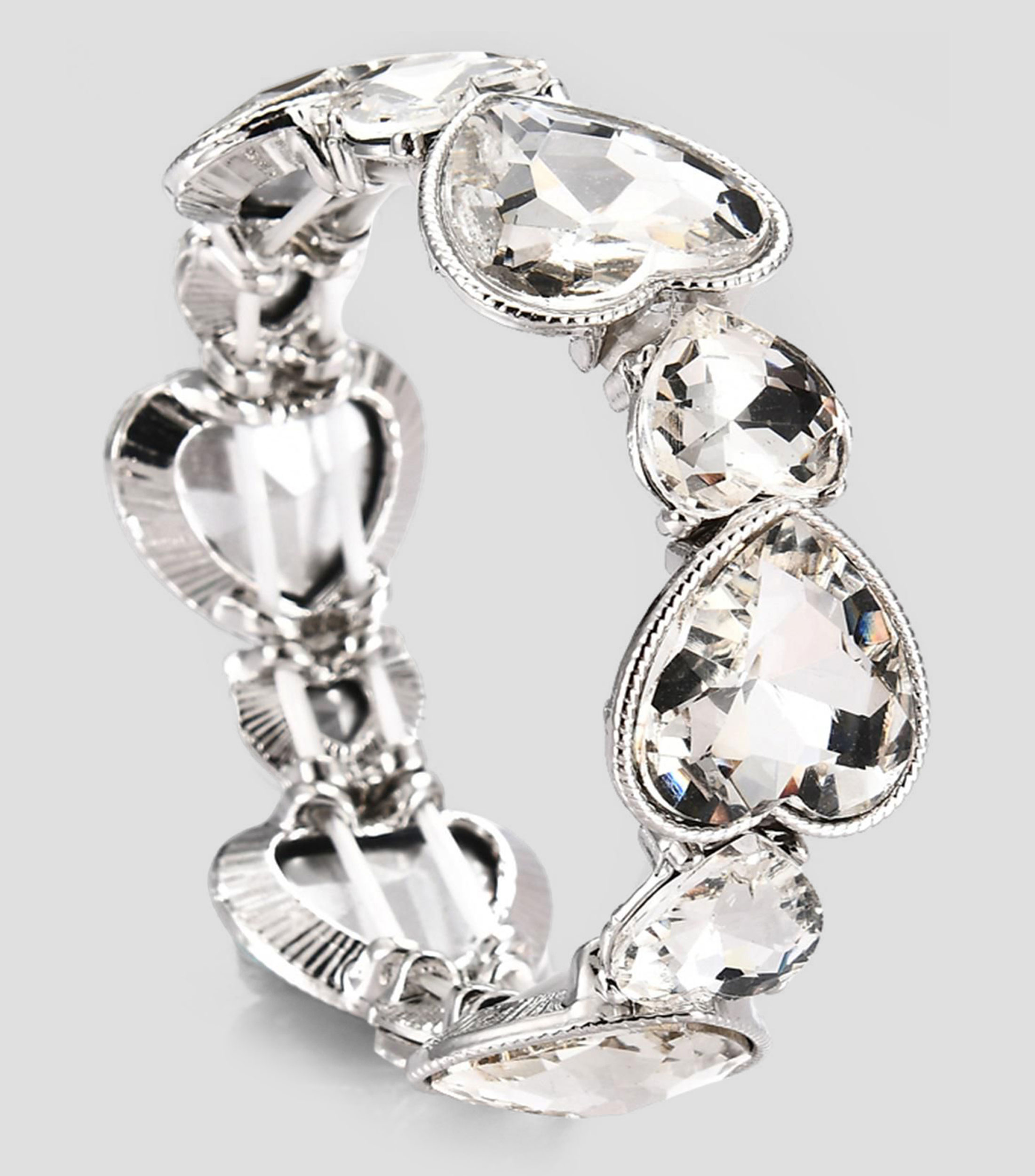 Pulsera elástica con cristal Mujer