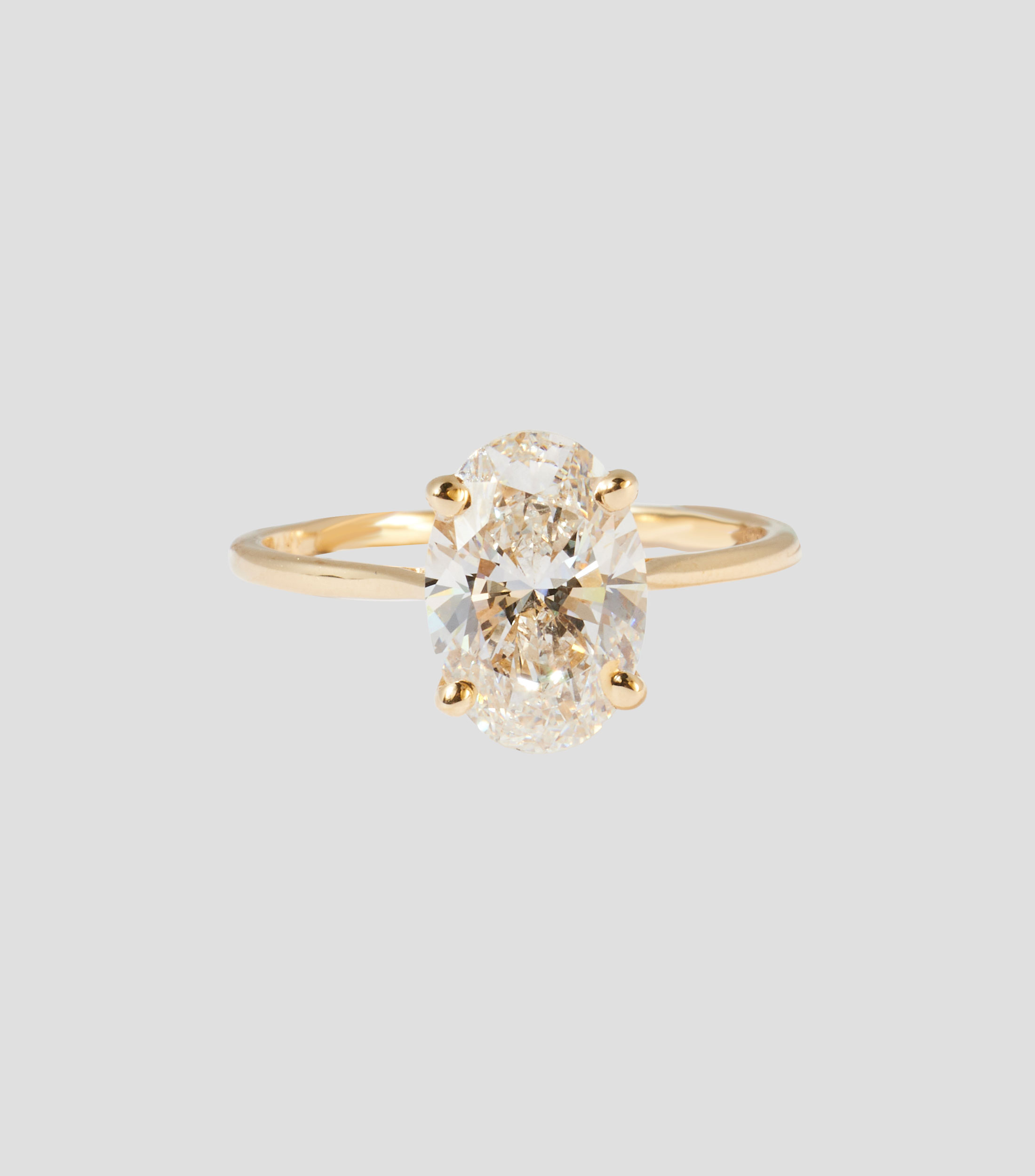 Anillo solitario en Oro de 14 Kilates Mujer