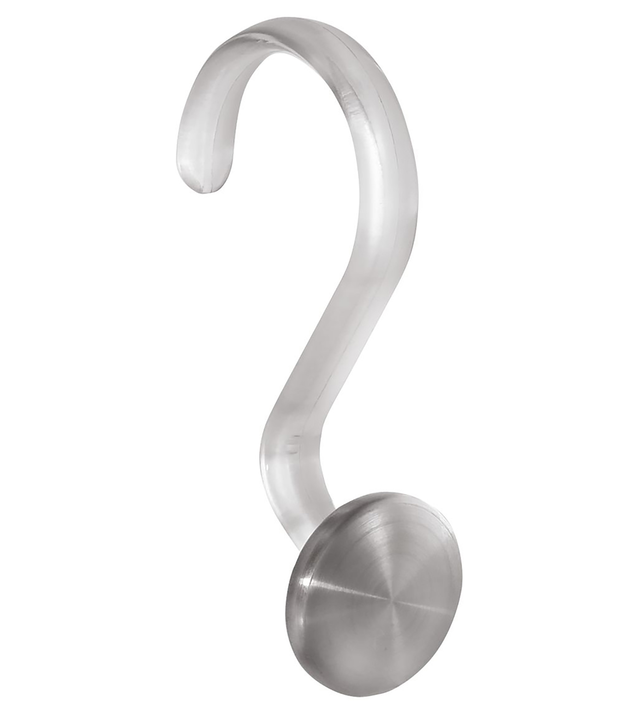 Set de Ganchos para Cortina de baño Forma 12 piezas en acero inoxidable