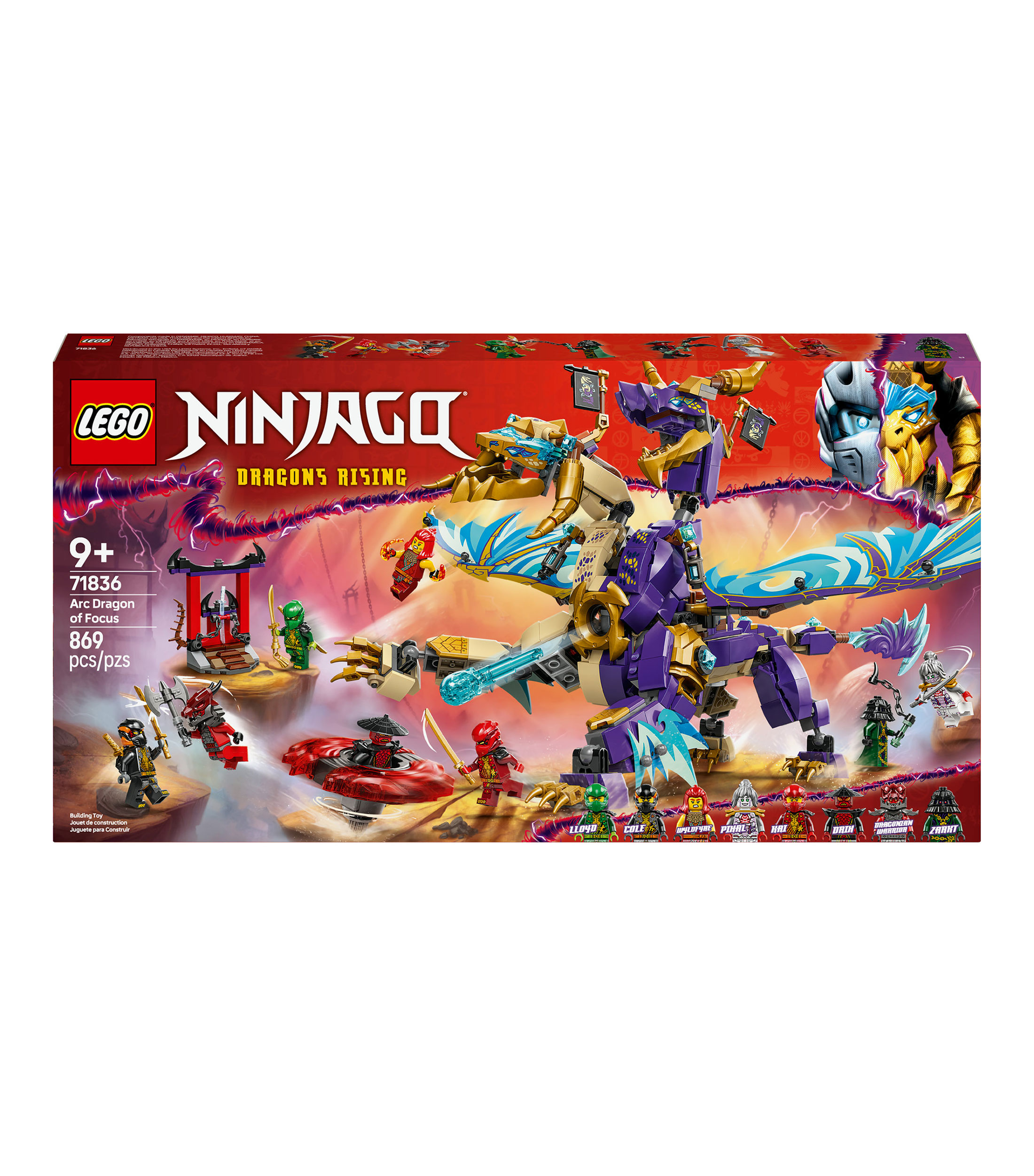 Lego NINJAGO Dragón del Enfoque Arc Juguete 71836