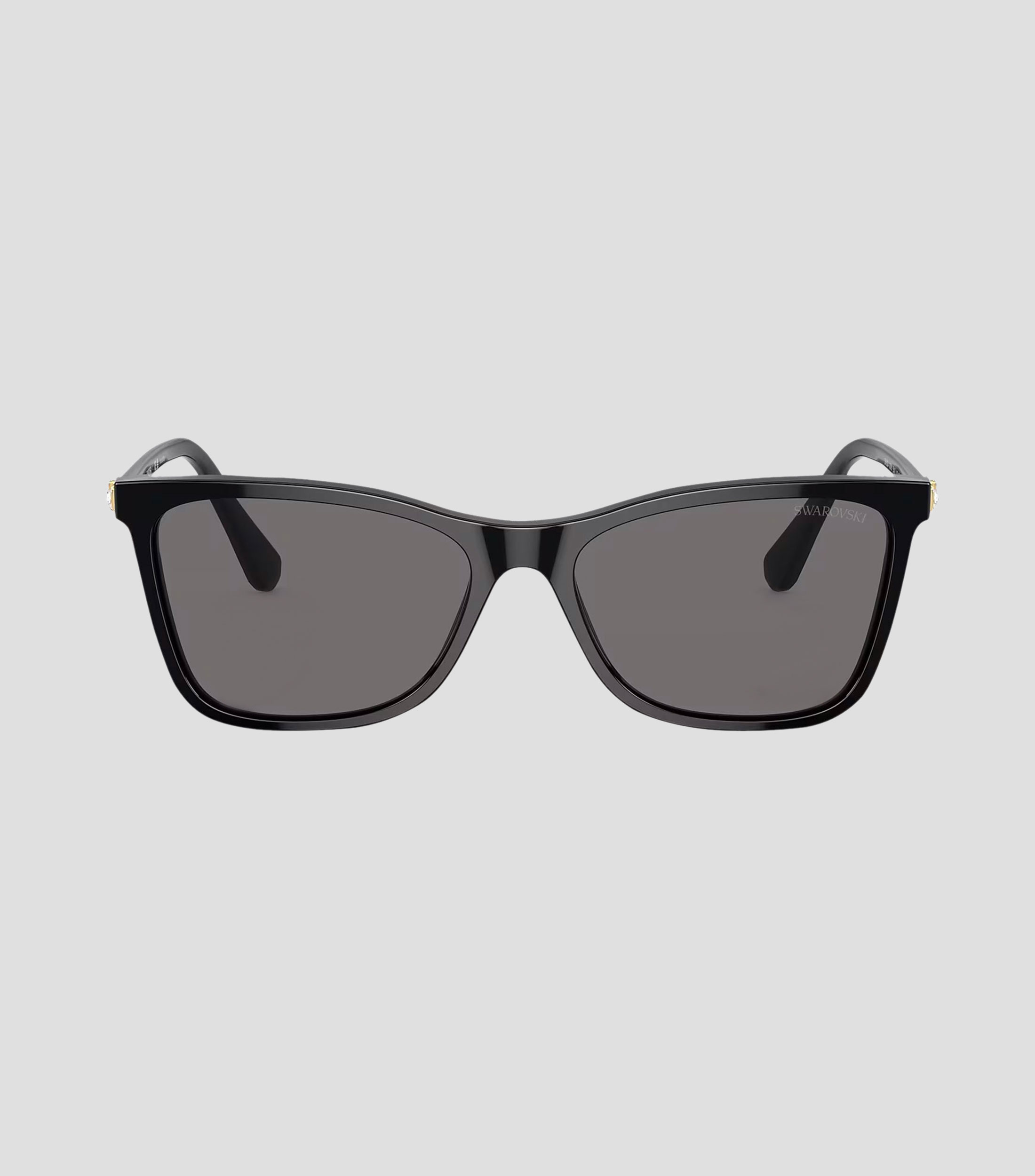 Lentes de sol rectangulares negros Mujer