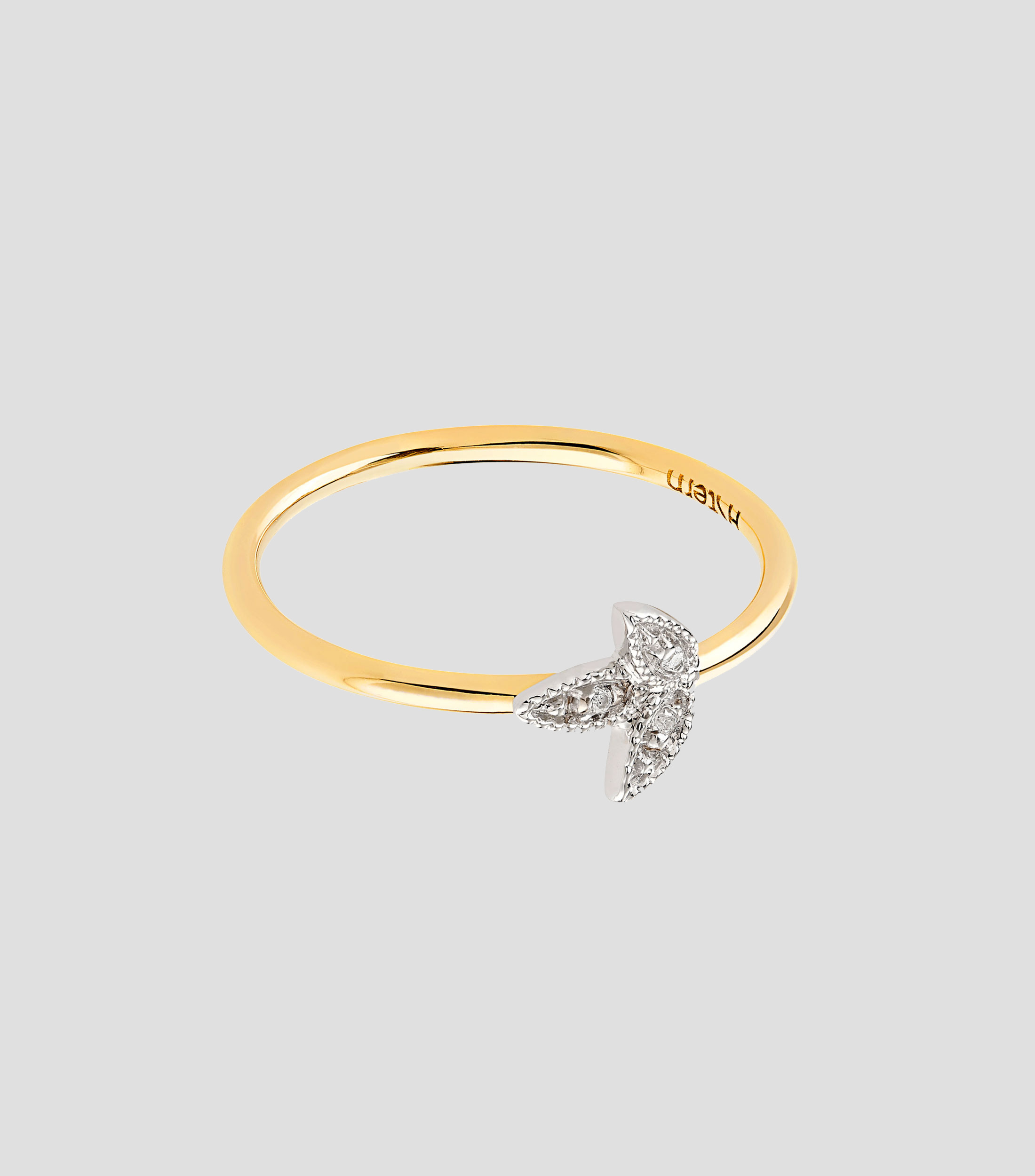 Anillo en oro amarillo de 18 kilates con diamantes MyCollection Flora Mujer