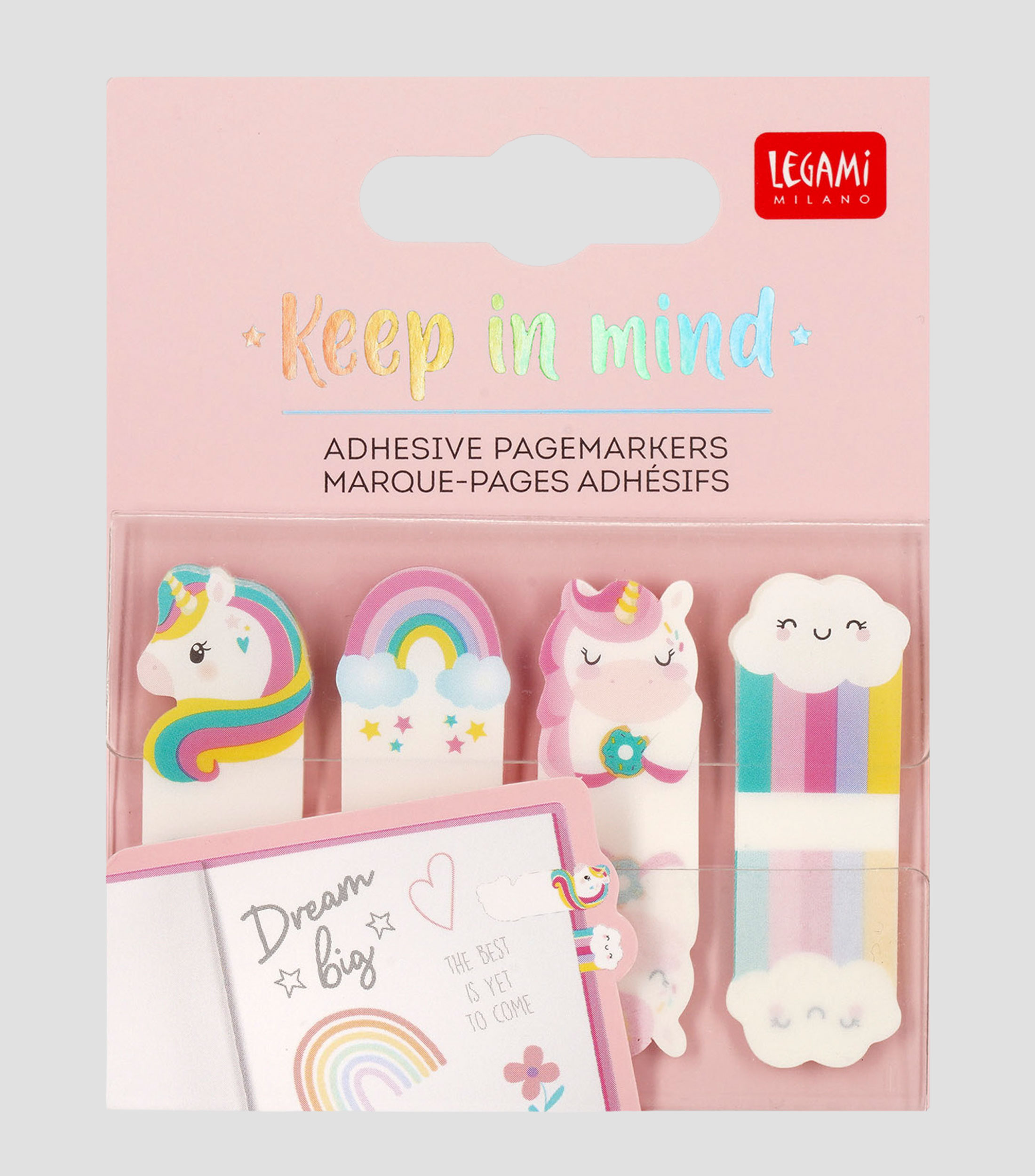 Marcadores adhesivos Unicornio