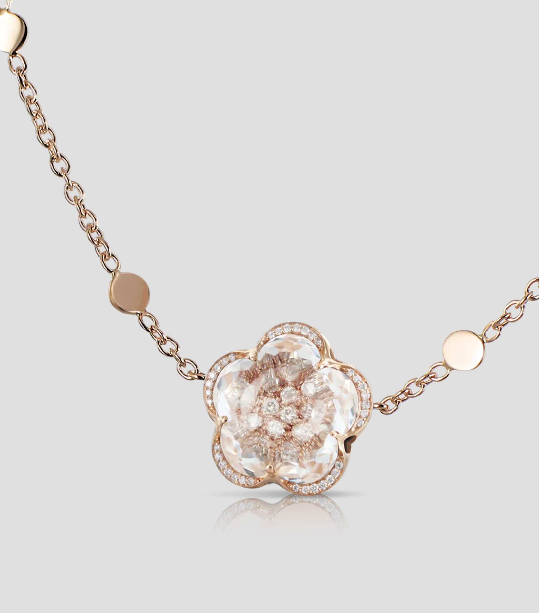 Dije en oro rosa de 18 Kilates Bon Ton Mujer