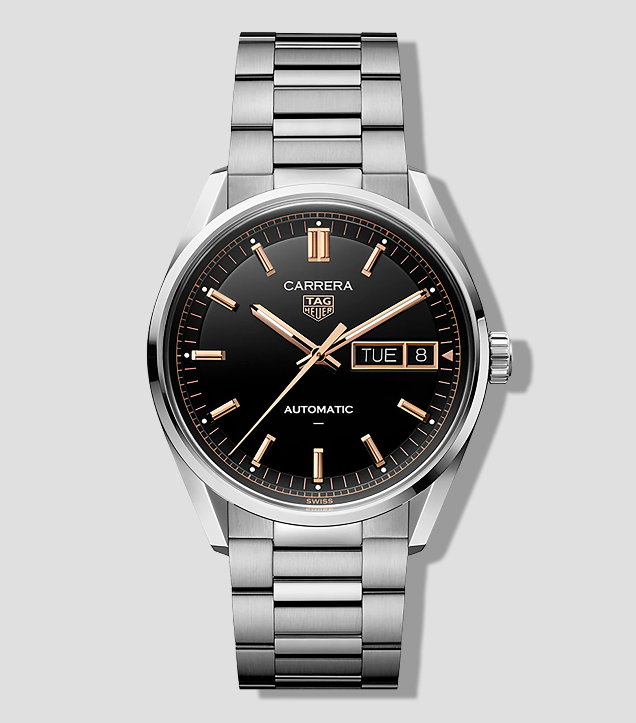 Reloj para hombre Carrera Day-Date casual Plateado, Negro