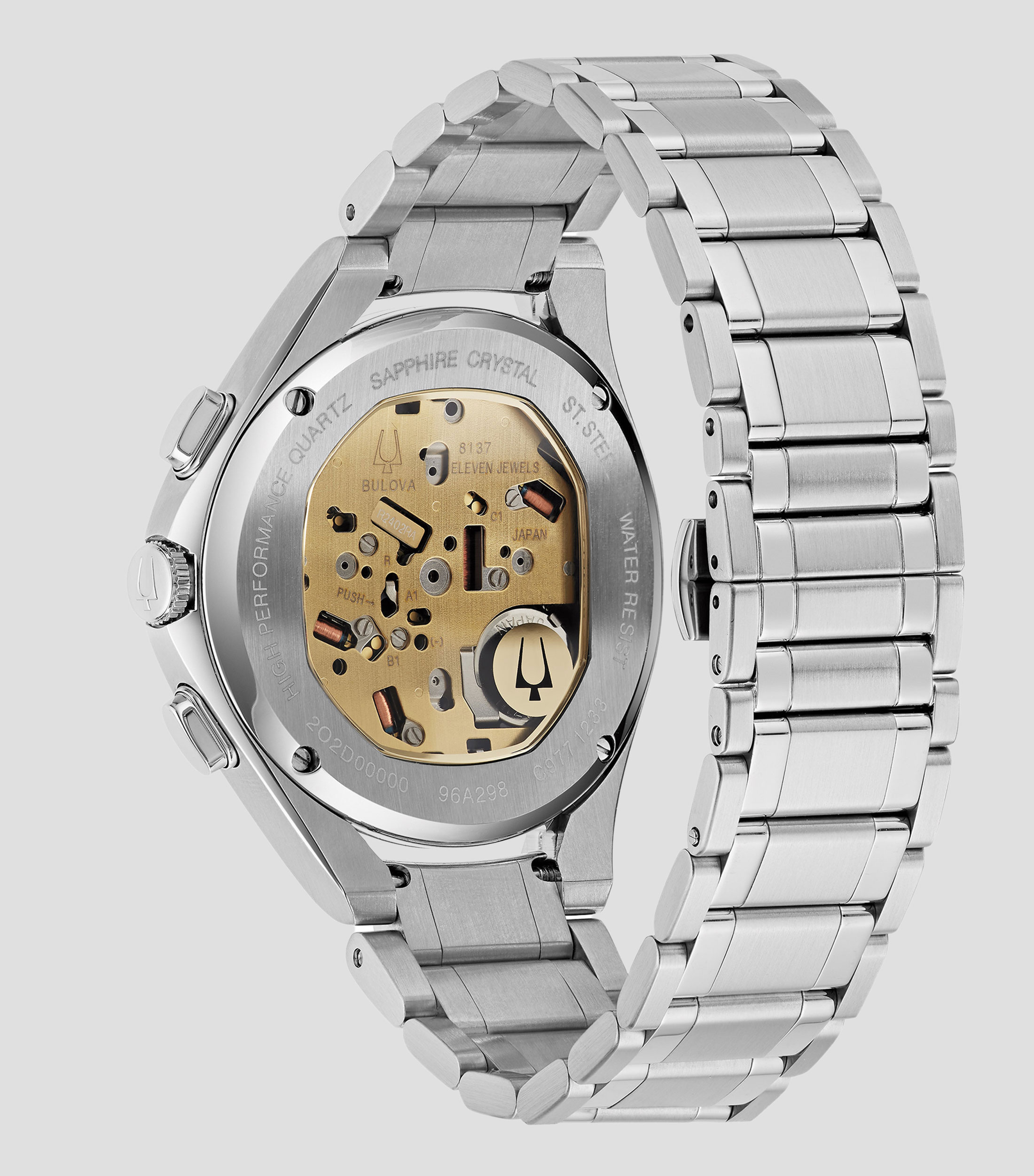 Reloj para Hombre Curv casual plateado