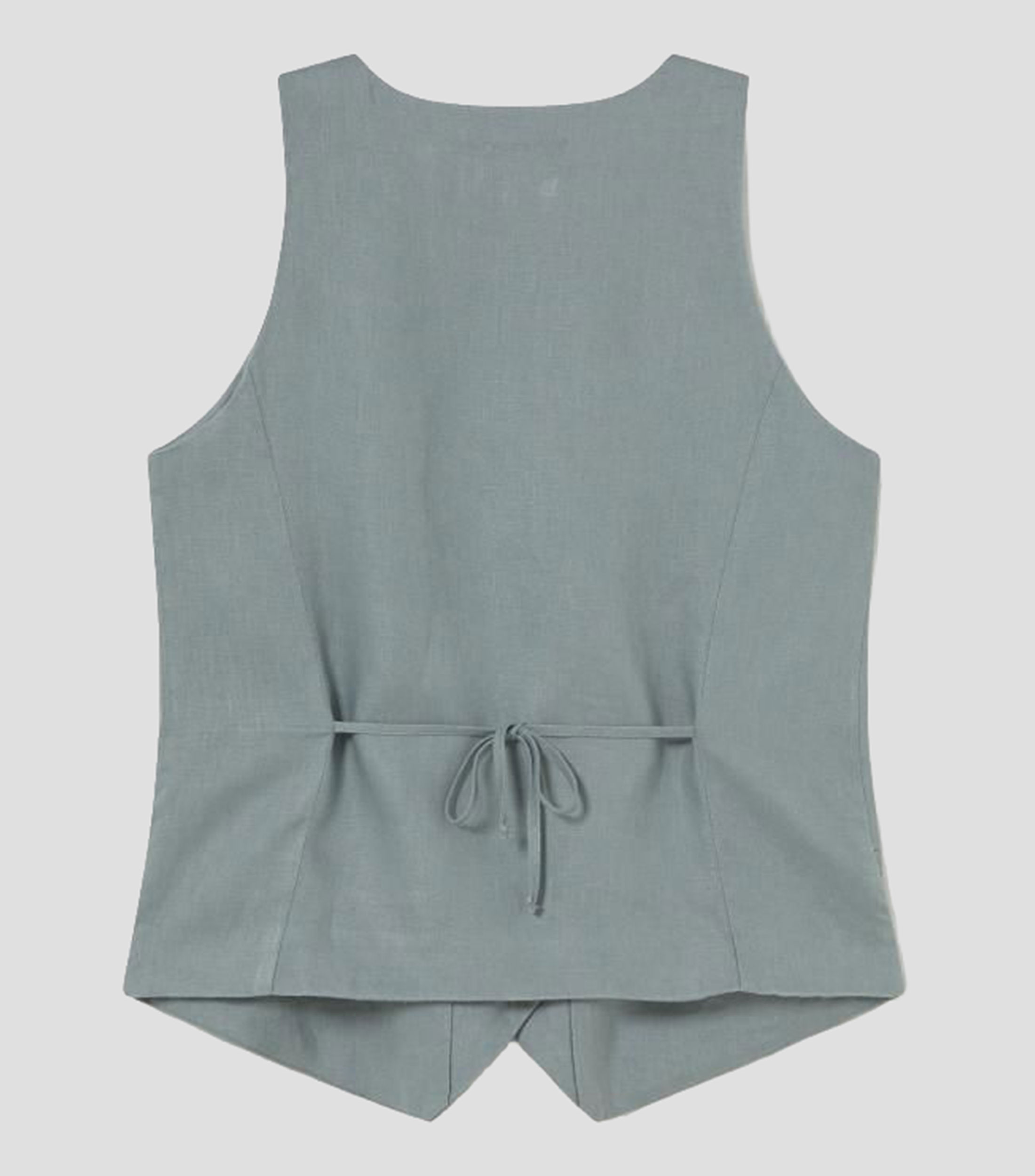 Chaleco con botones Briana liso Mujer