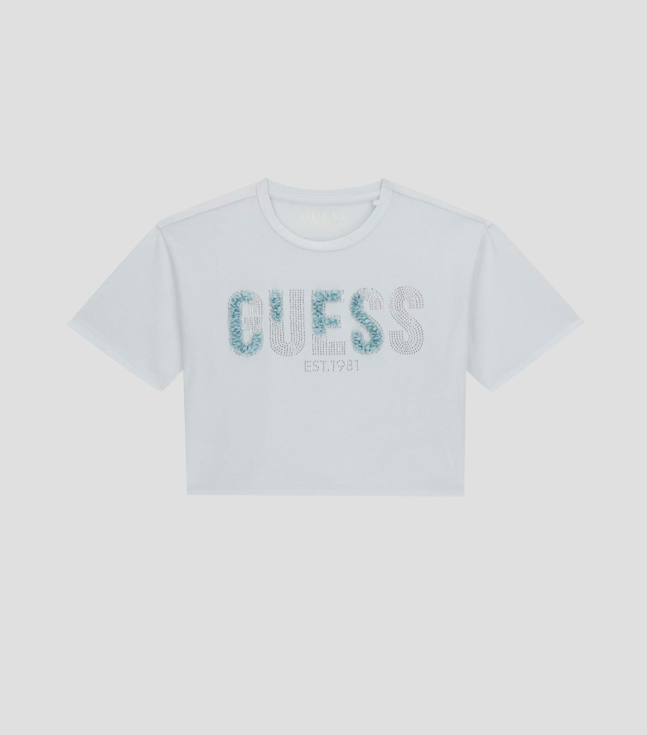 Playera cuello redondo manga corta estampada Niña