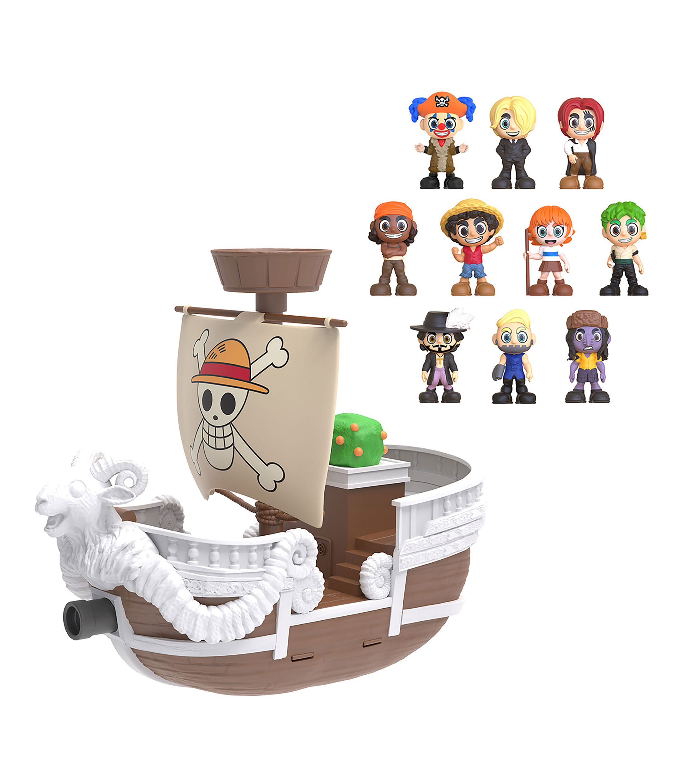 Set 10 figuras de acción, One Piece