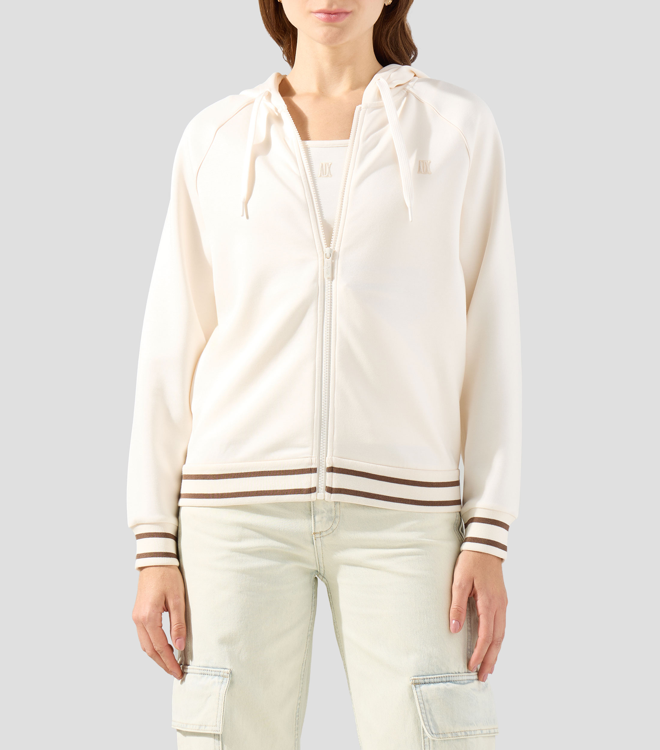Sudadera con cierre y capucha Mujer