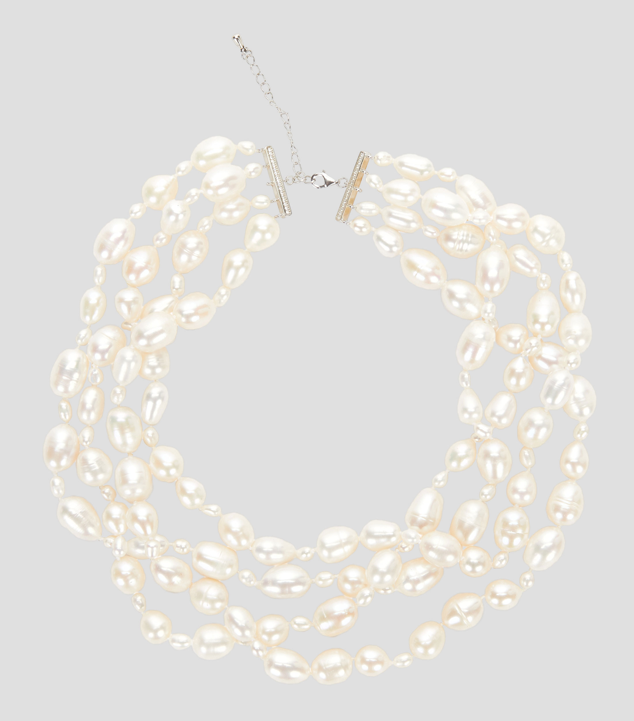 Collar de perlas cultivadas con estilo layering Margarita Mujer