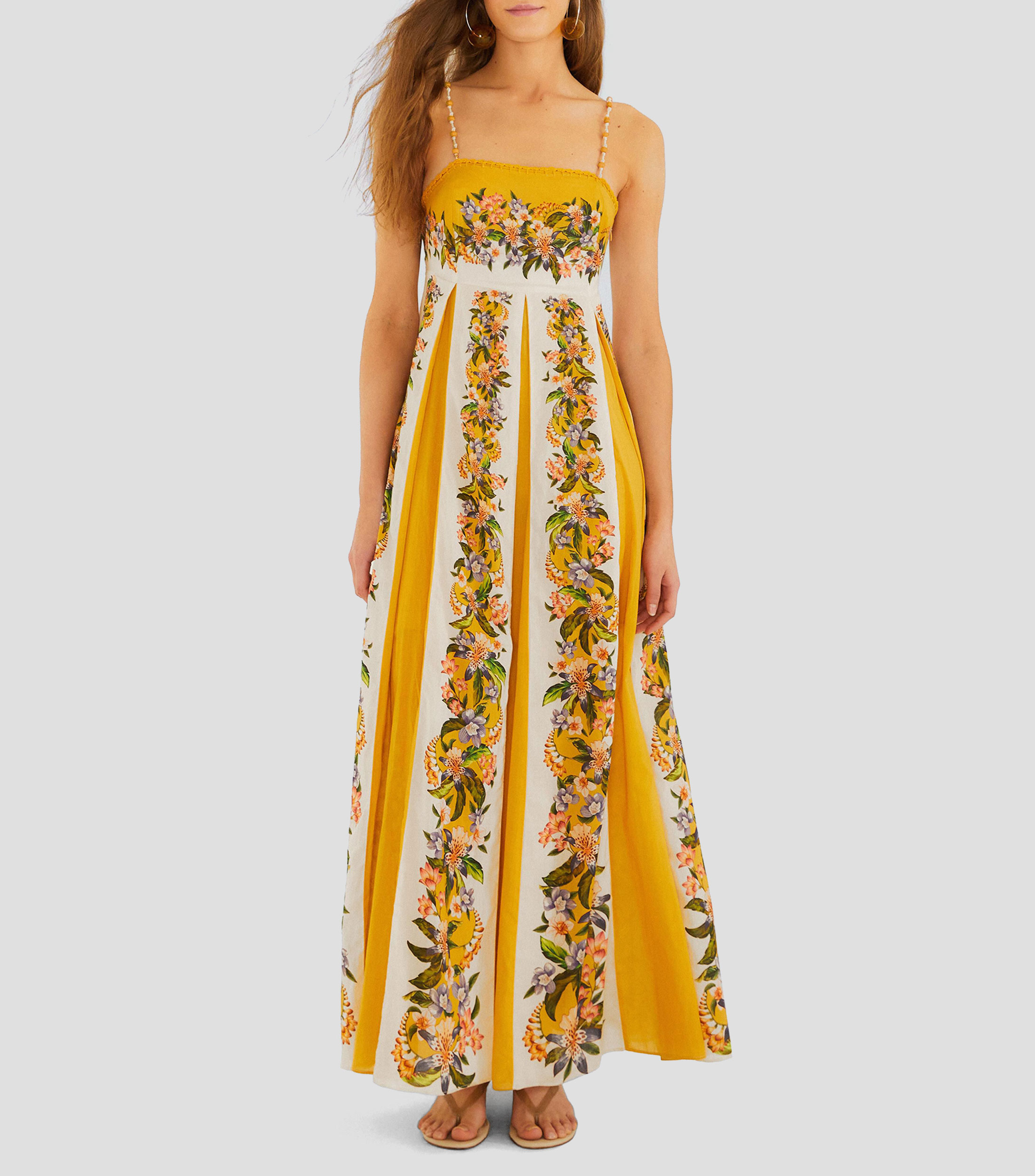Vestido maxi estampado Mujer