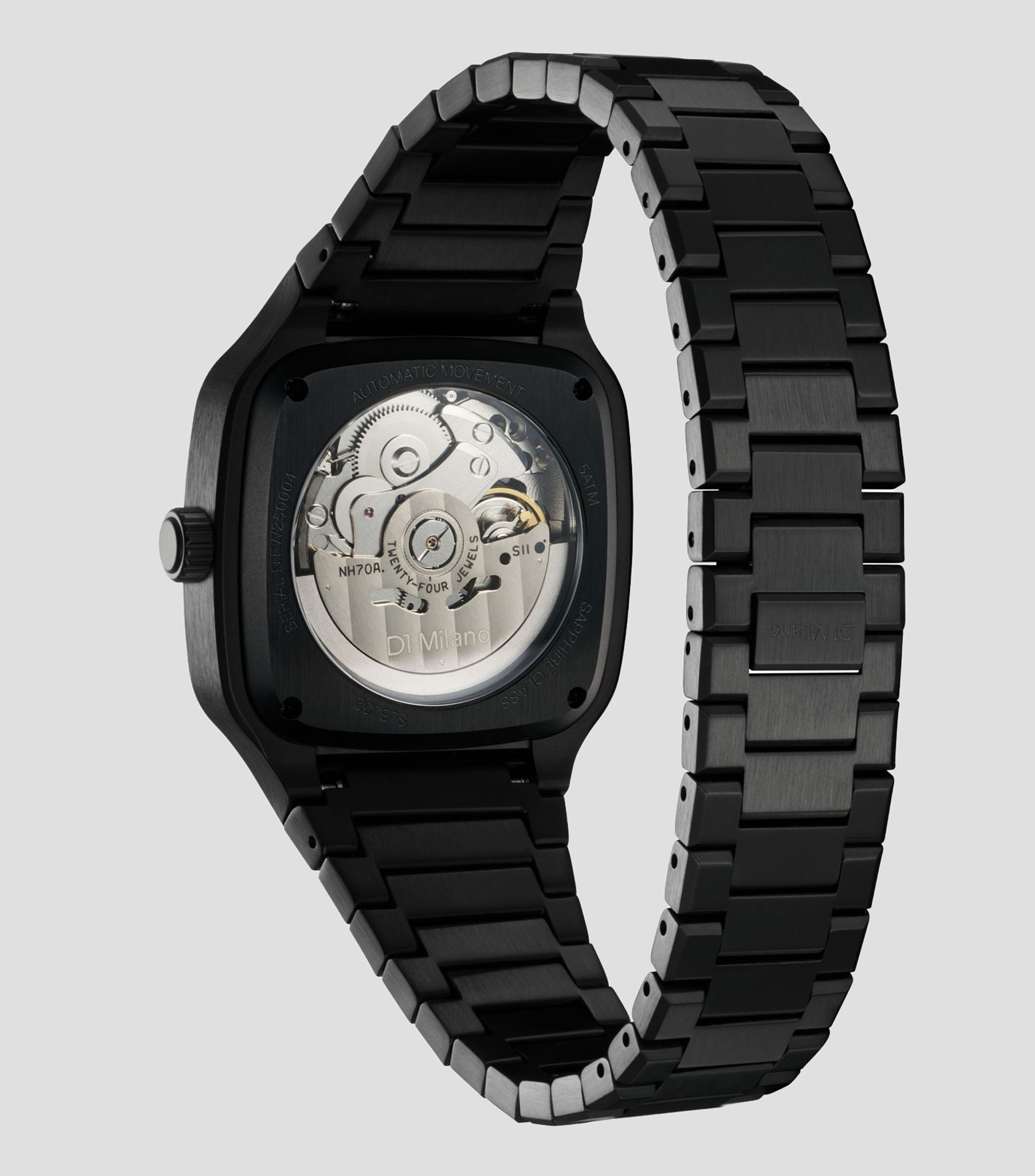 Reloj para Hombre Soot Depth Square casual Negro