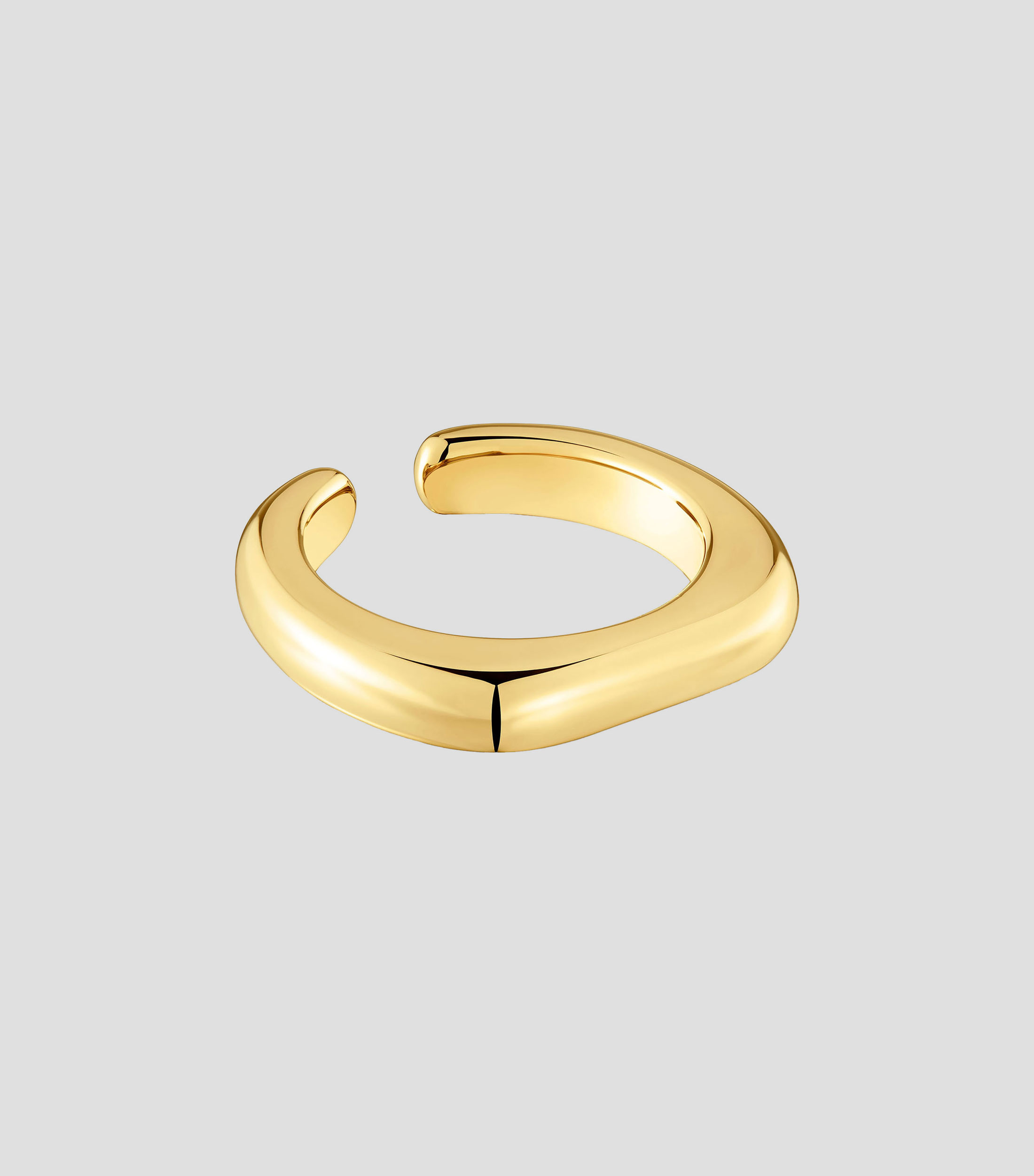 Anillo en Plata .925 en Forma de C Mujer