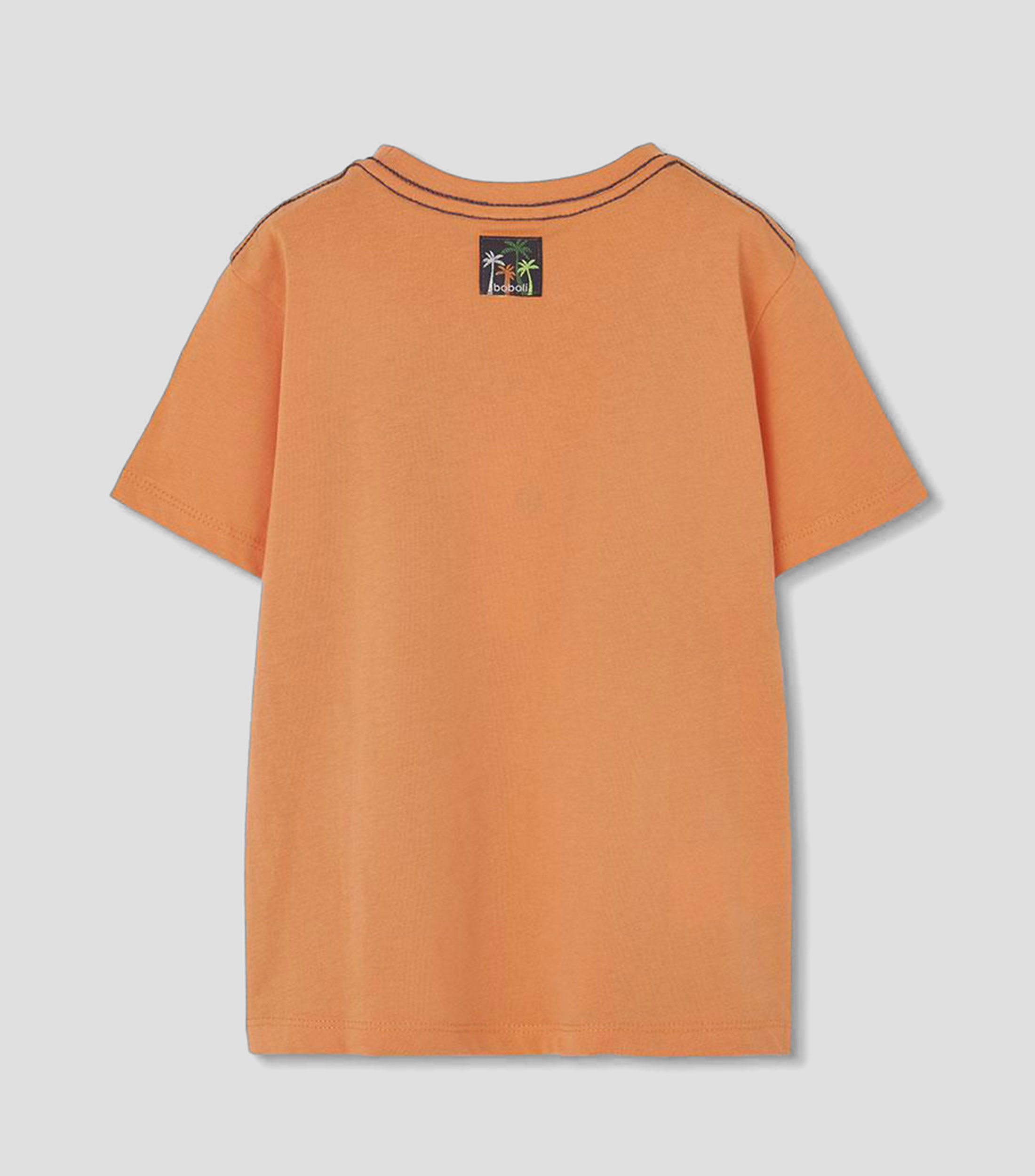 Playera cuello redondo manga corta con estampado Bebé