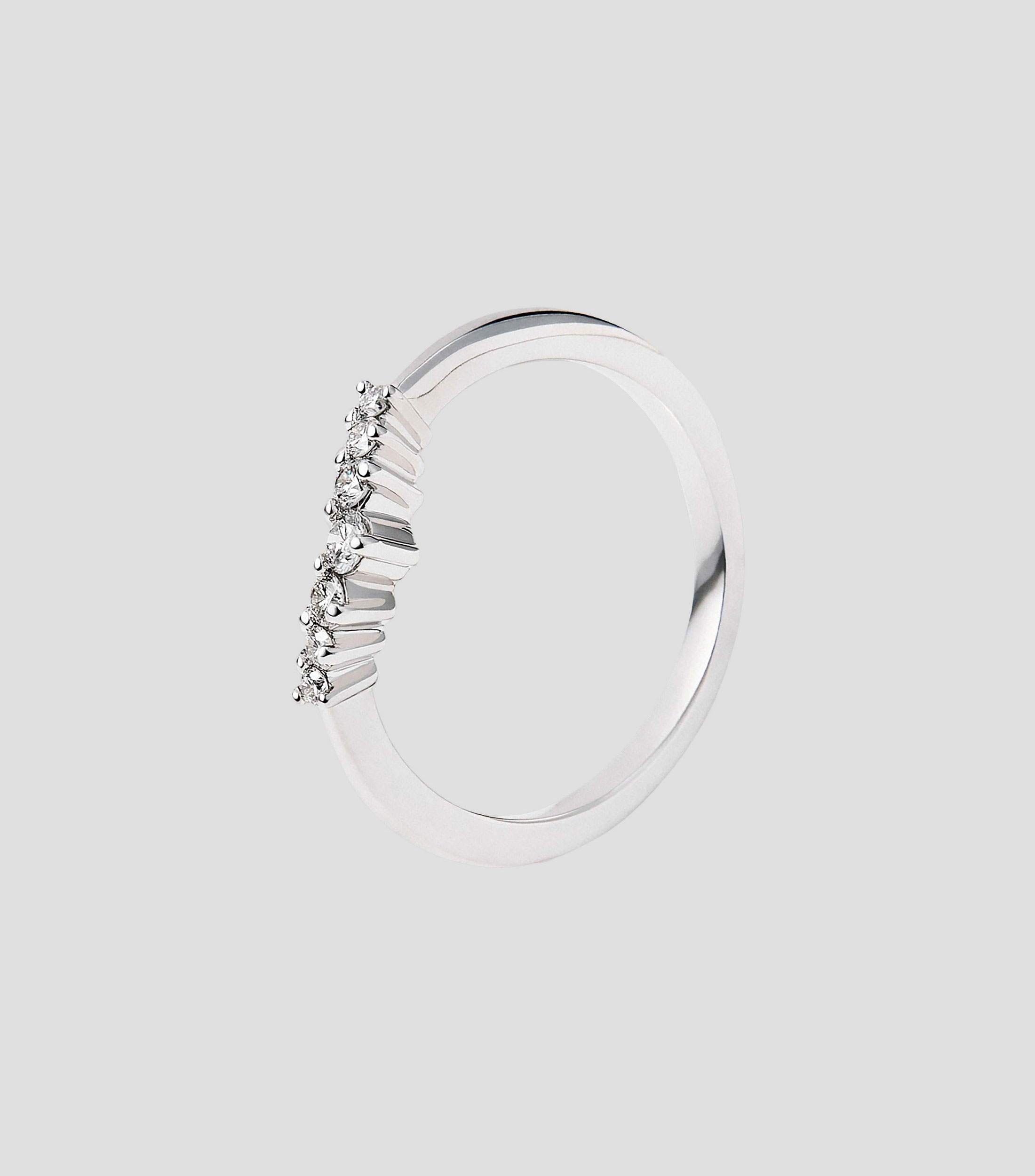 Anillo en oro blanco de 18 kilates City Diamonds con diamantes Talla 7 Mujer