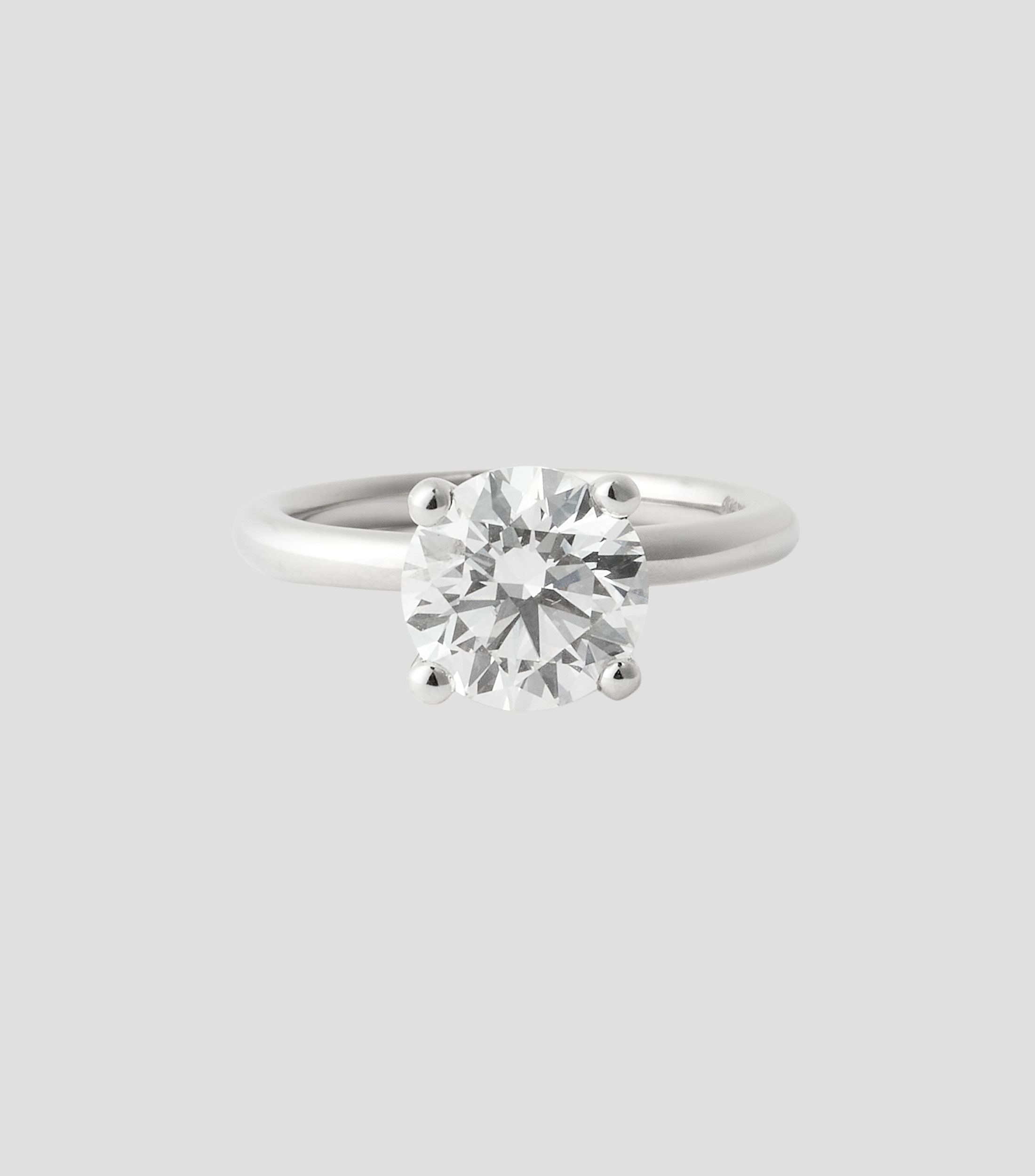 Anillo solitario en Oro de 14 Kilates con diamante de laboratorio Mujer