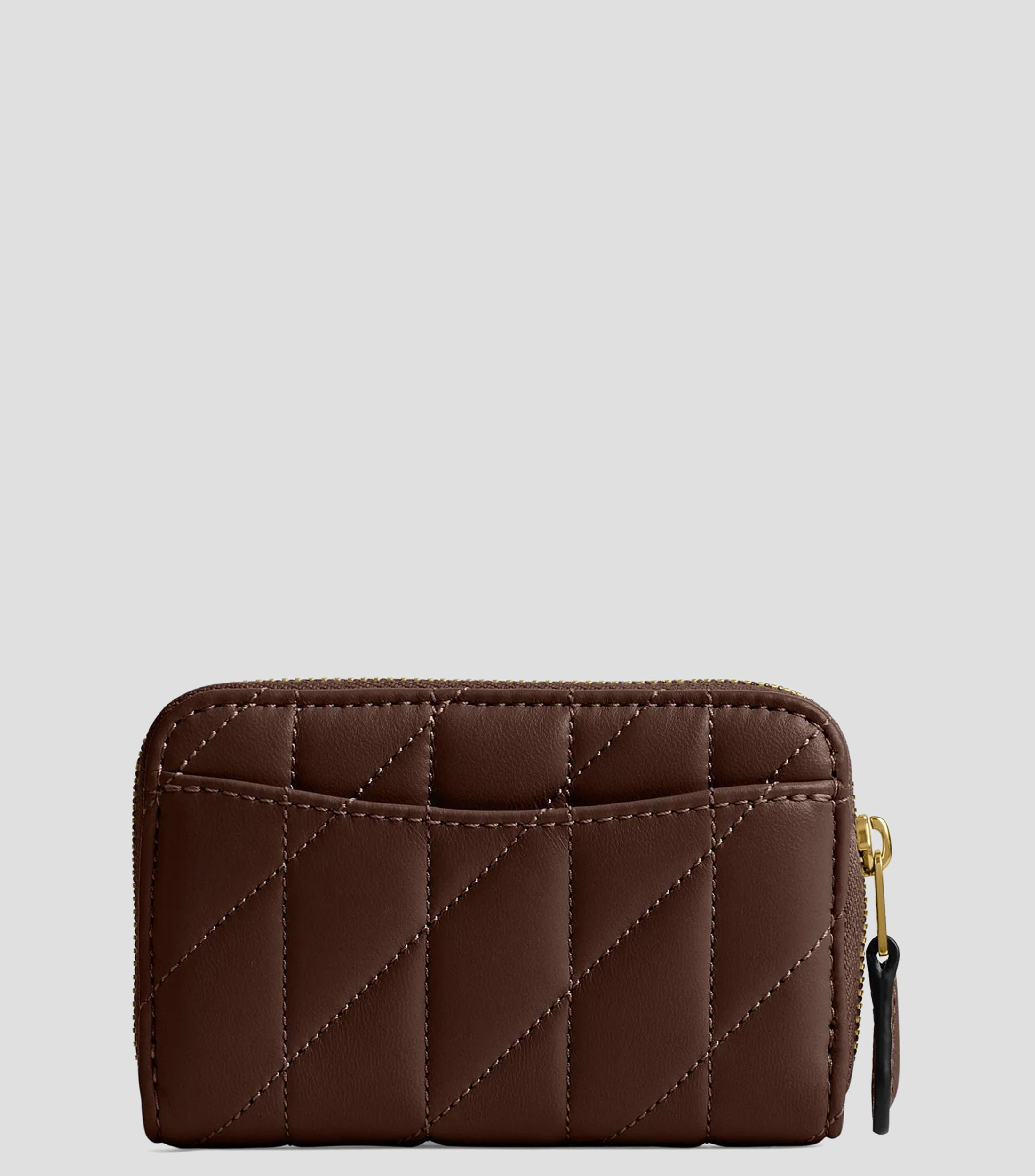 Tarjetero Essential en piel cafe acolchado Mujer