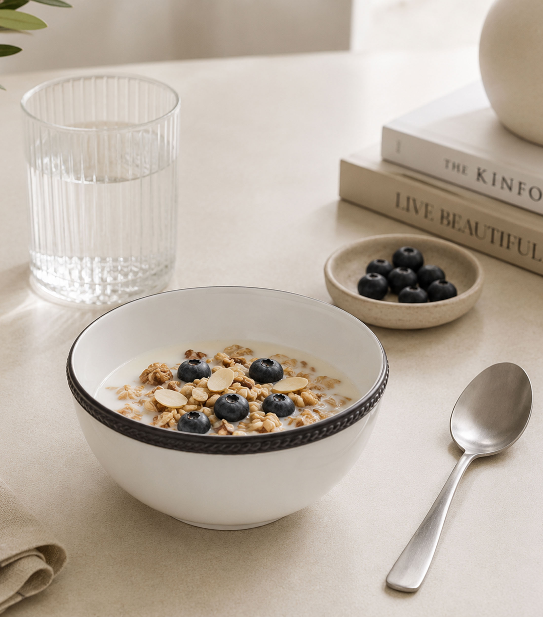 Plato para cereal Soie Tressee Black