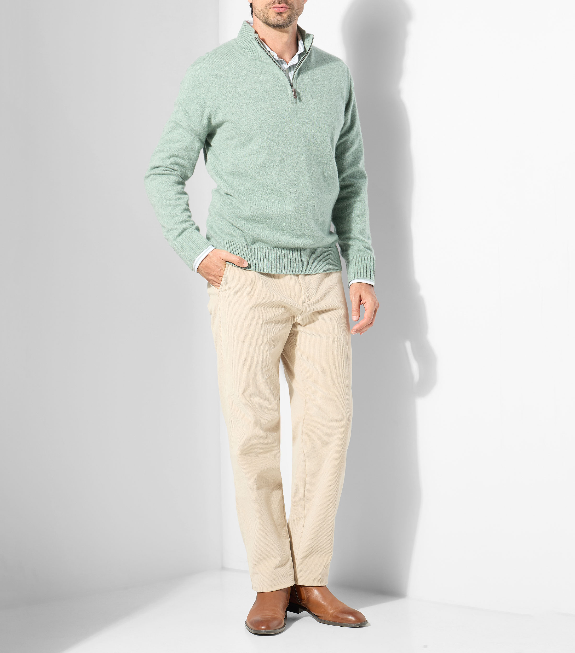 Suéter cuello alto Cashmere Hombre