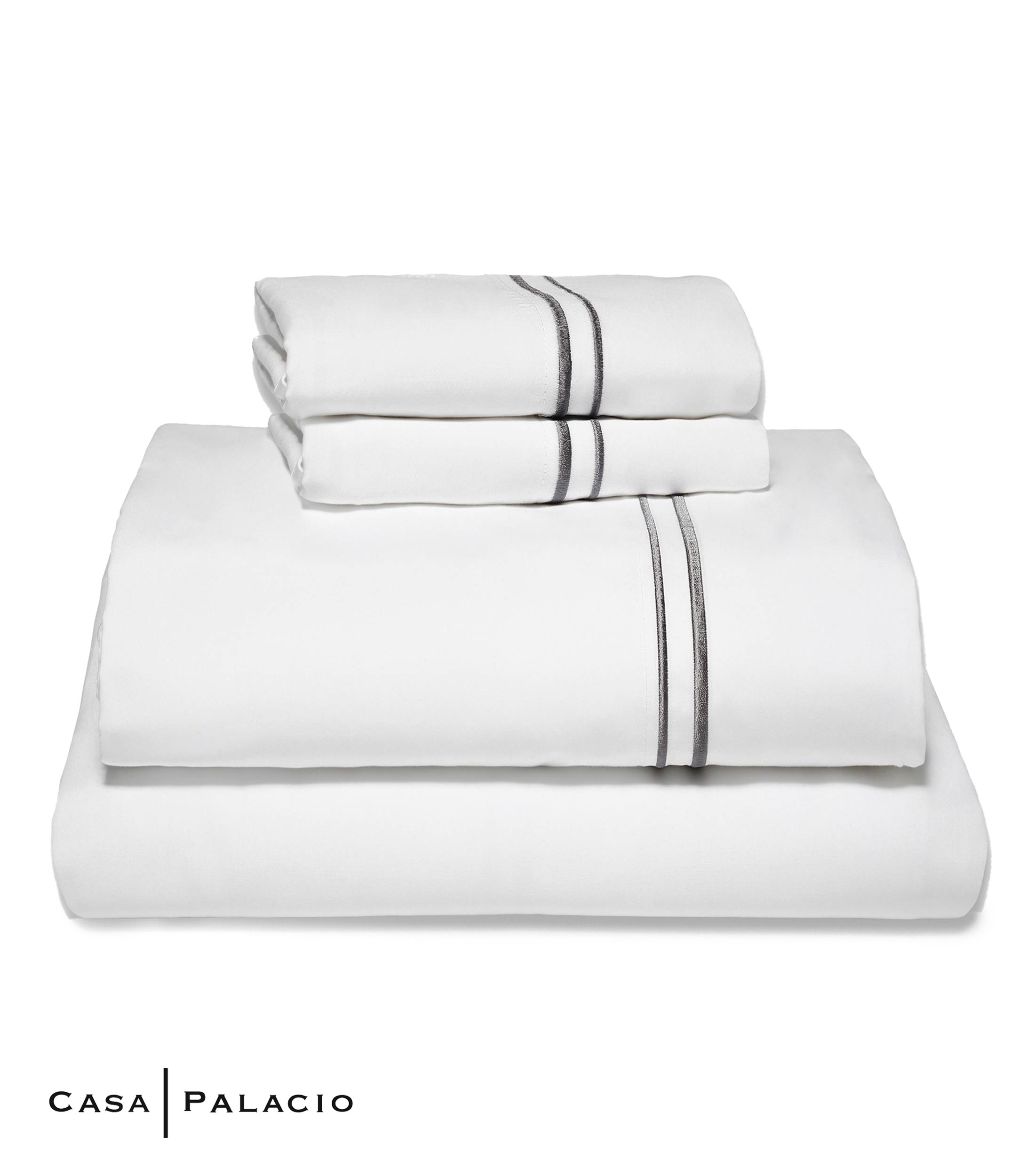 Juego de sábanas King Size en algodón Blanco