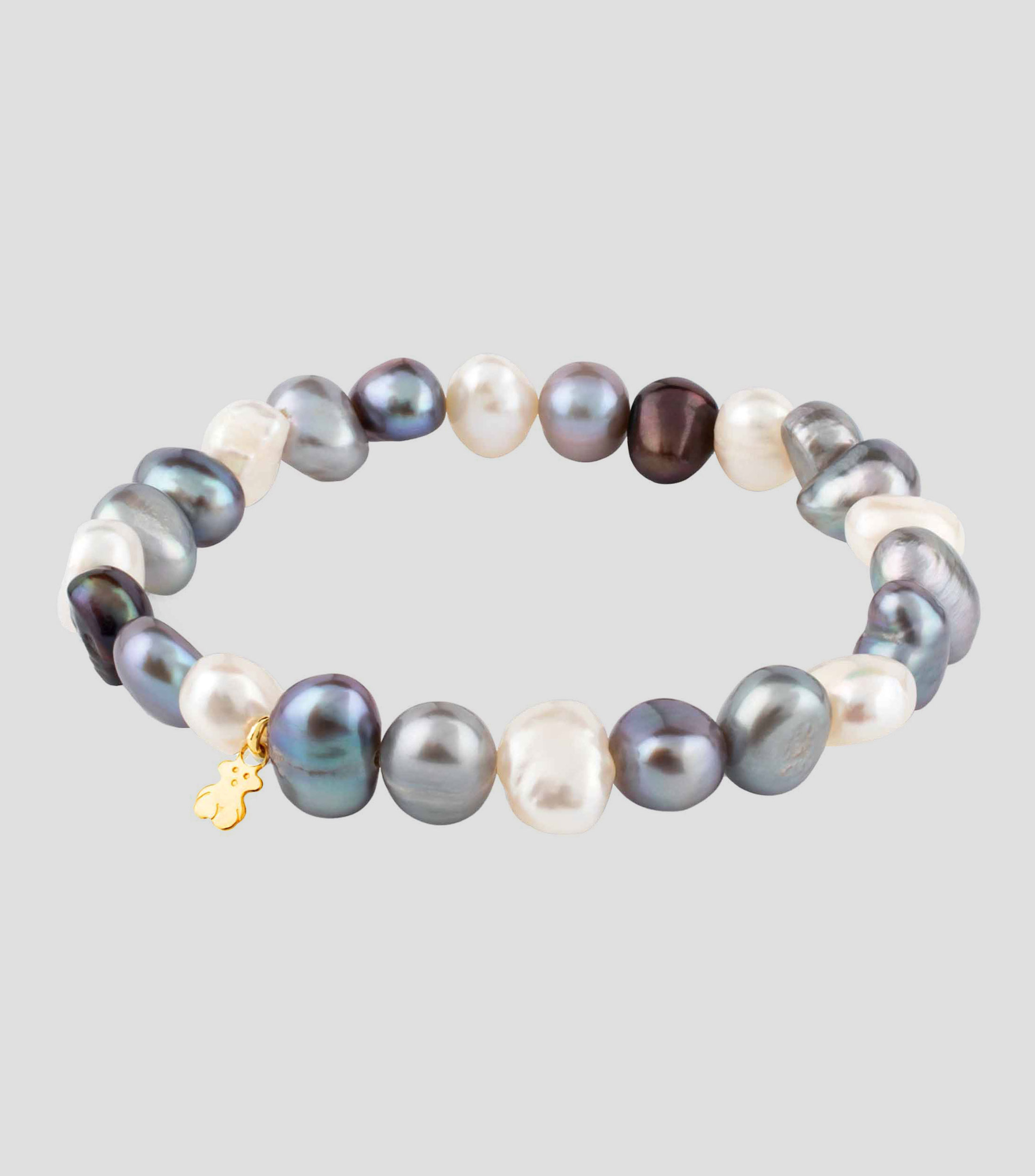 Pulsera elastica con perlas cultivadas barrocas Sweet Dolls Mujer