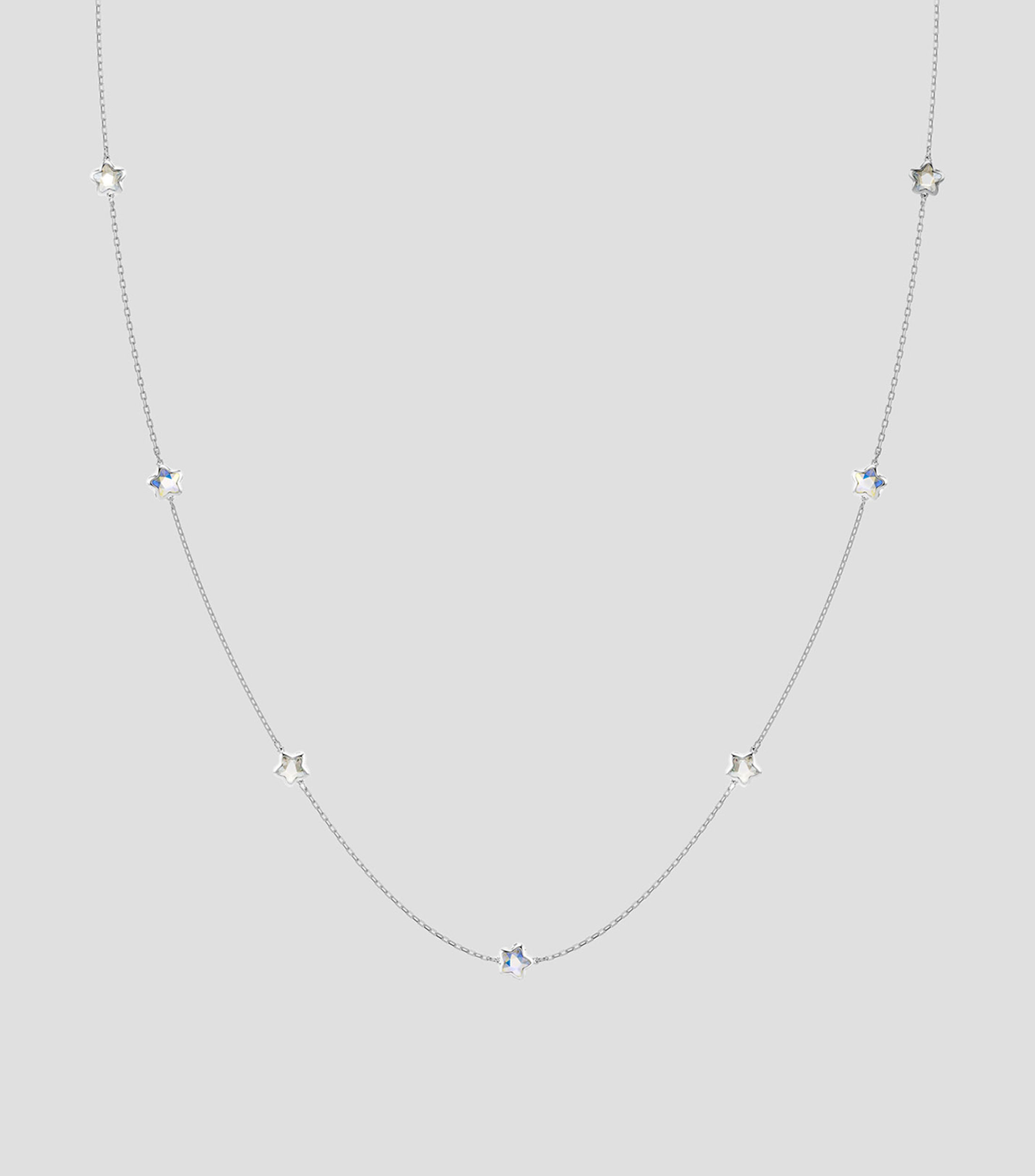 Collar con estrellas cristales azules y transparentes Chroma Mujer