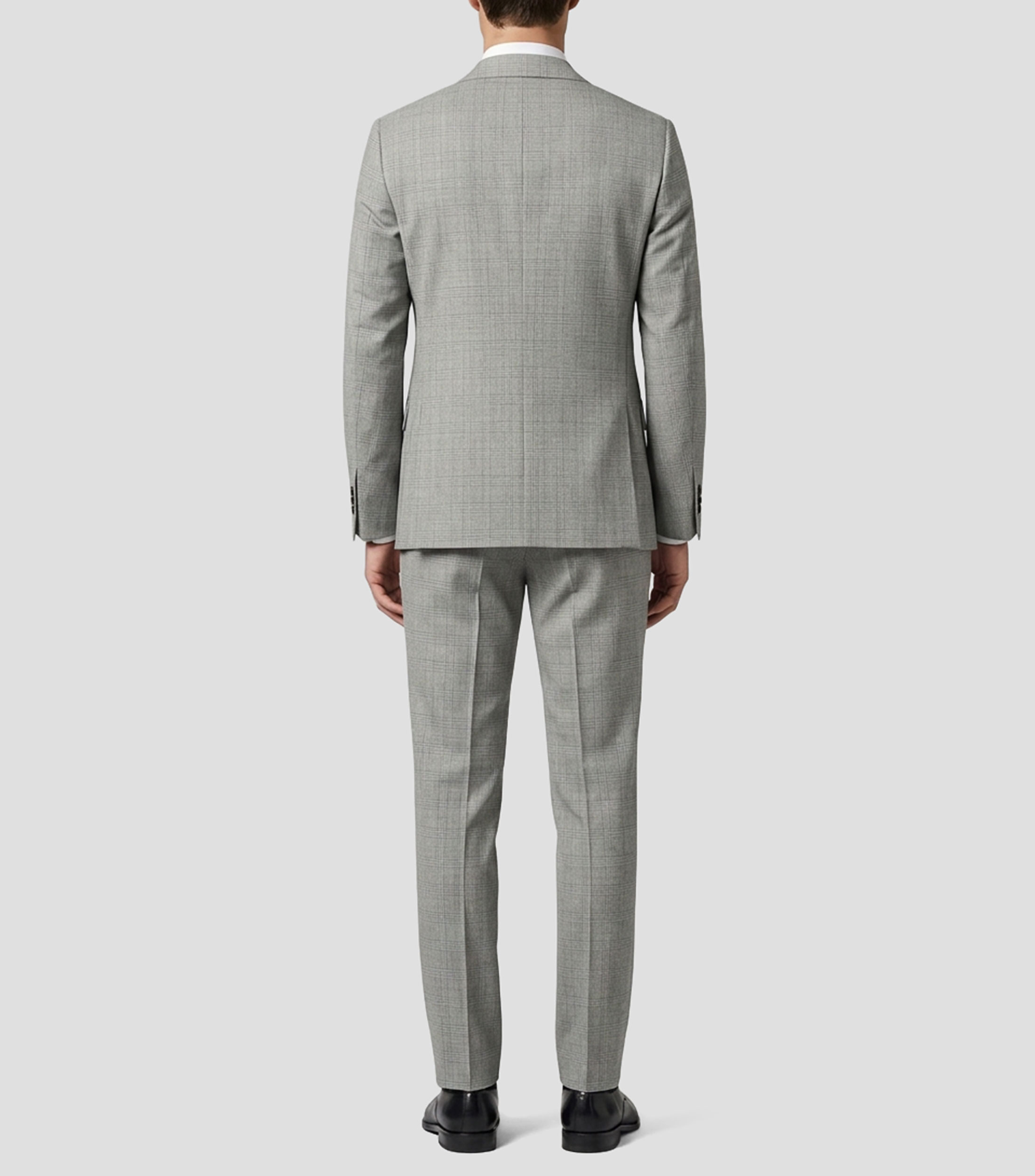 Traje de corte slim con cuadros Hombre