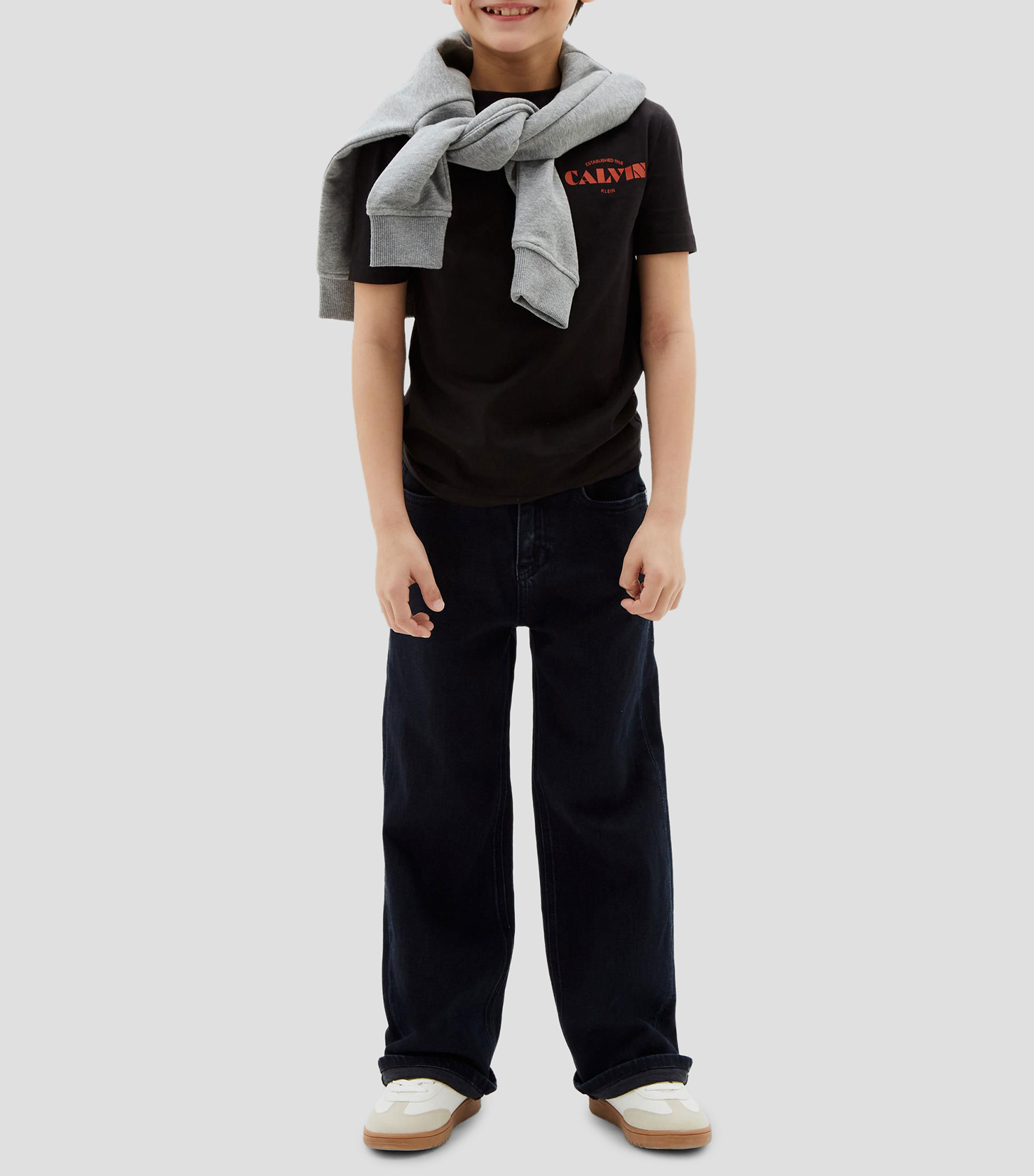 Playera estampada cuello redondo manga corta Niño