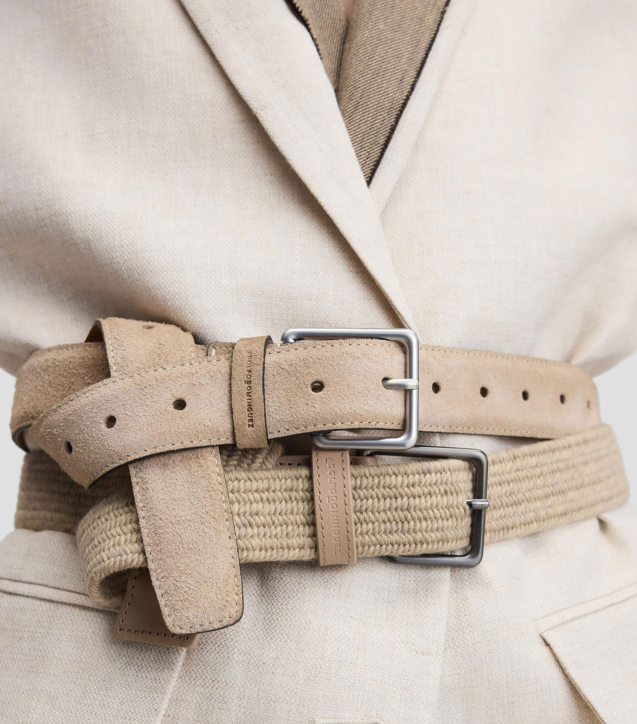 Cinturón en textil casual Hombre