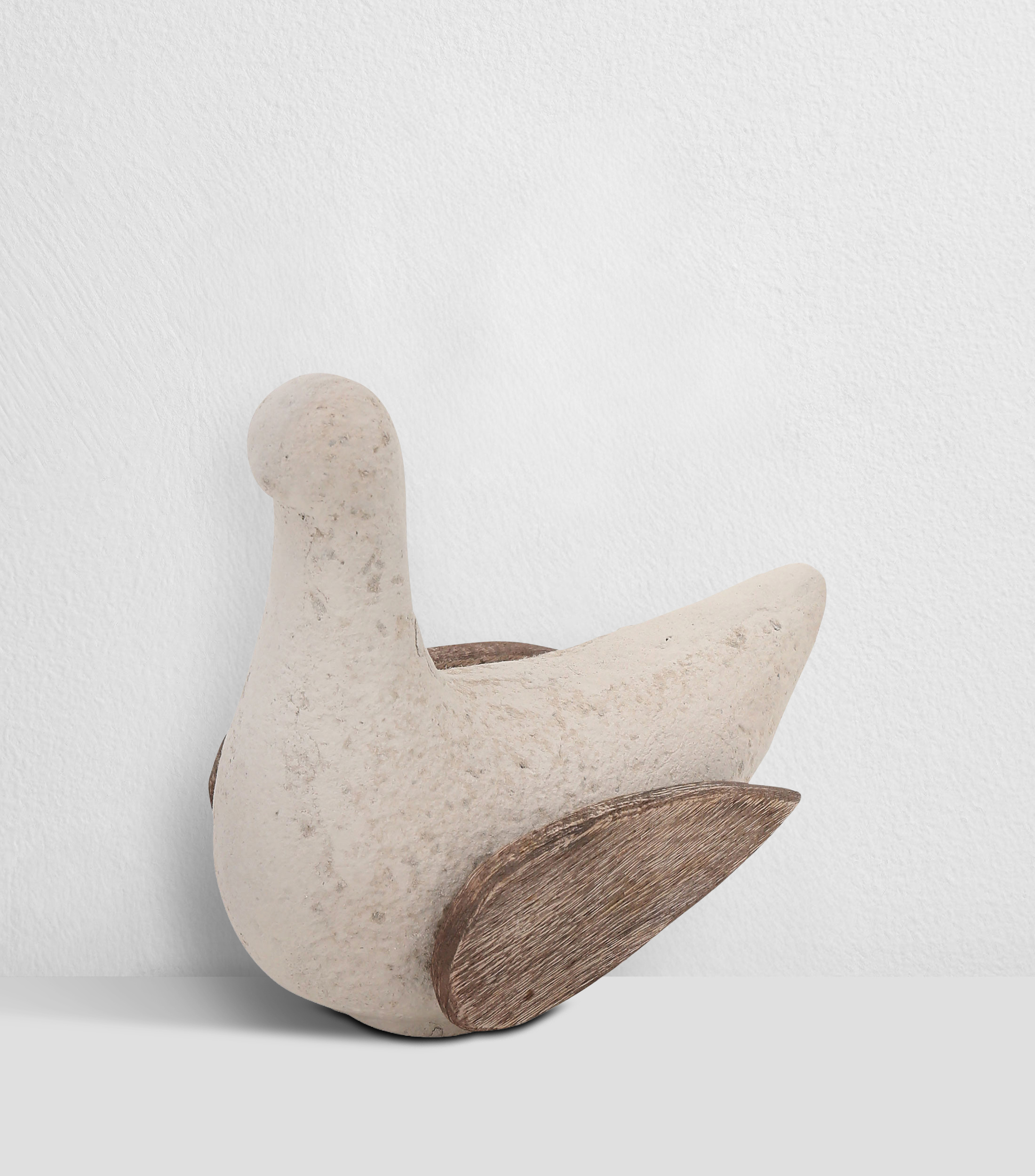 Figura decorativa Ave en ecomix