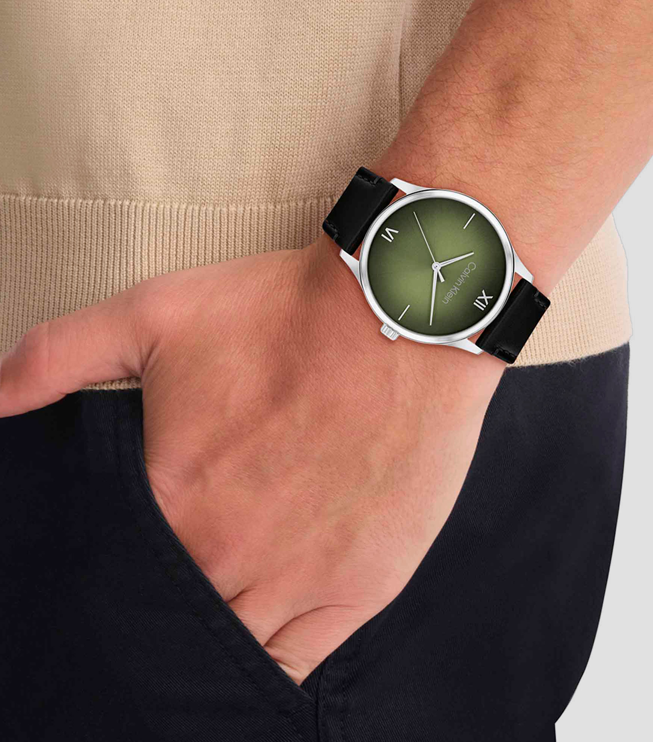 Reloj para Hombre Casual, Plateado