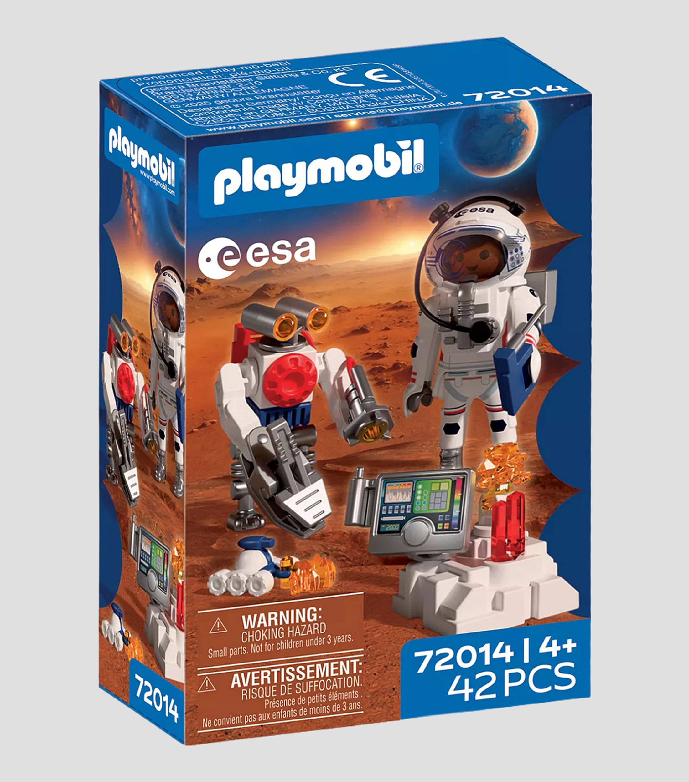 Playset Mujer astronauta ESA con Robot